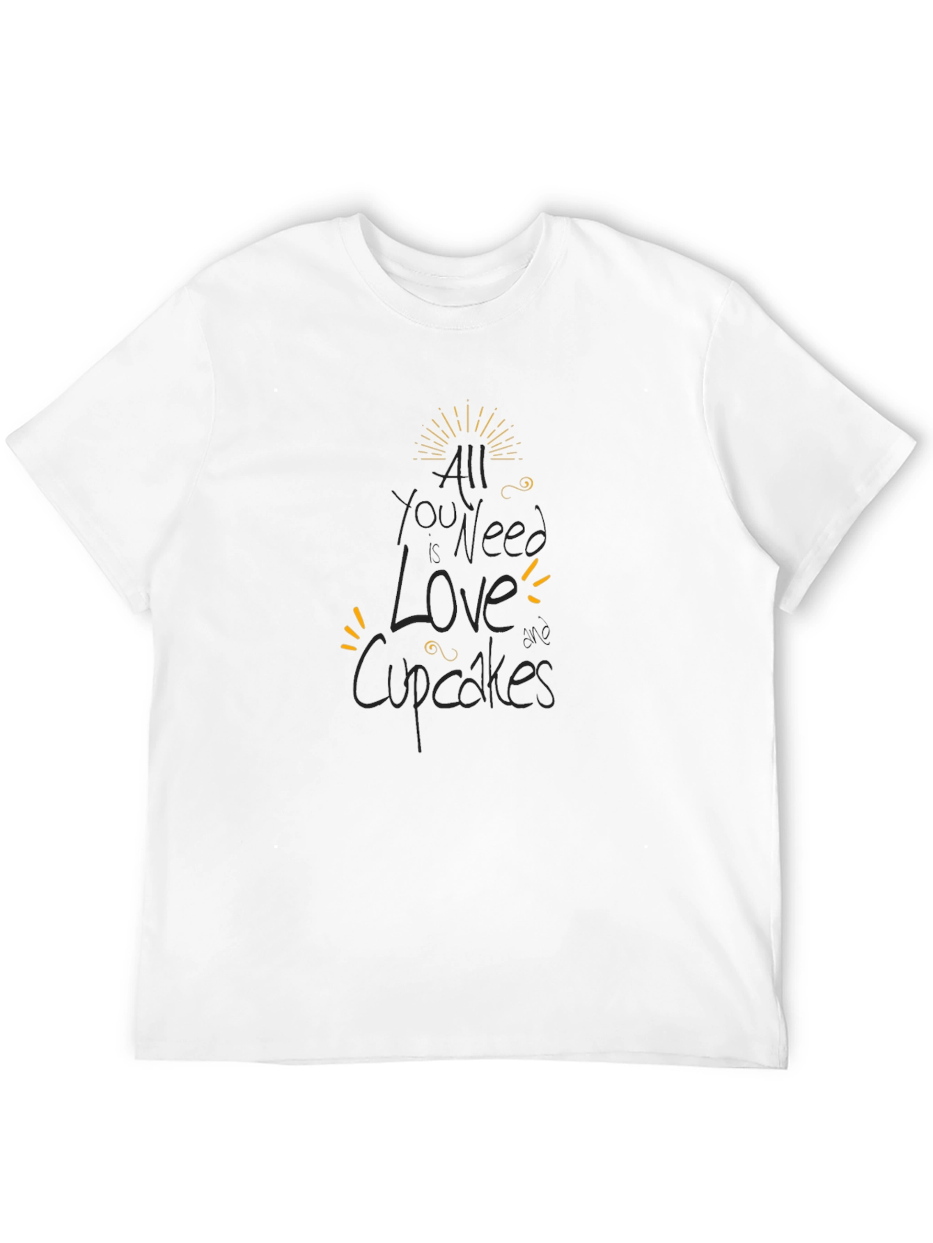 All You Need is Love and Cupcakes Black T-Shirt