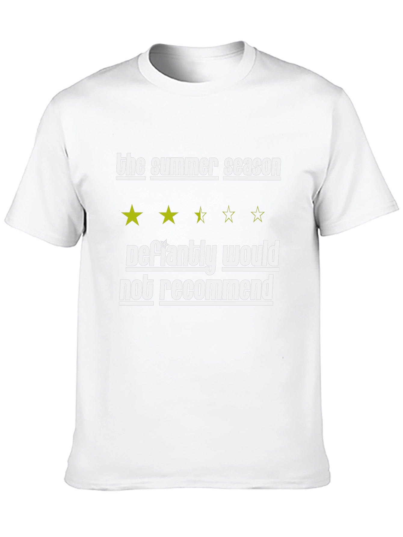 Funny Summer Season Not Recommend Tee