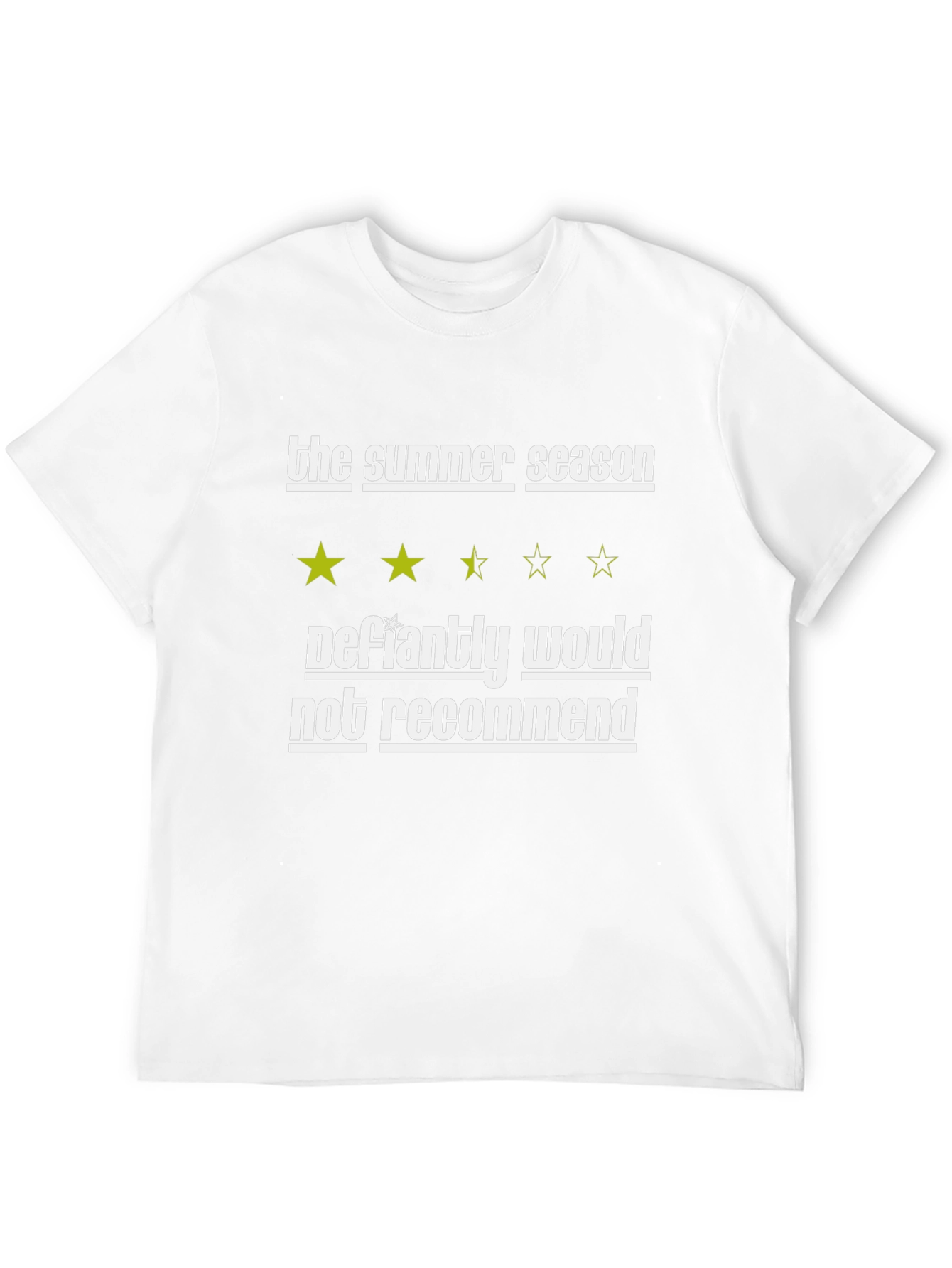 Funny Summer Season Not Recommend Tee