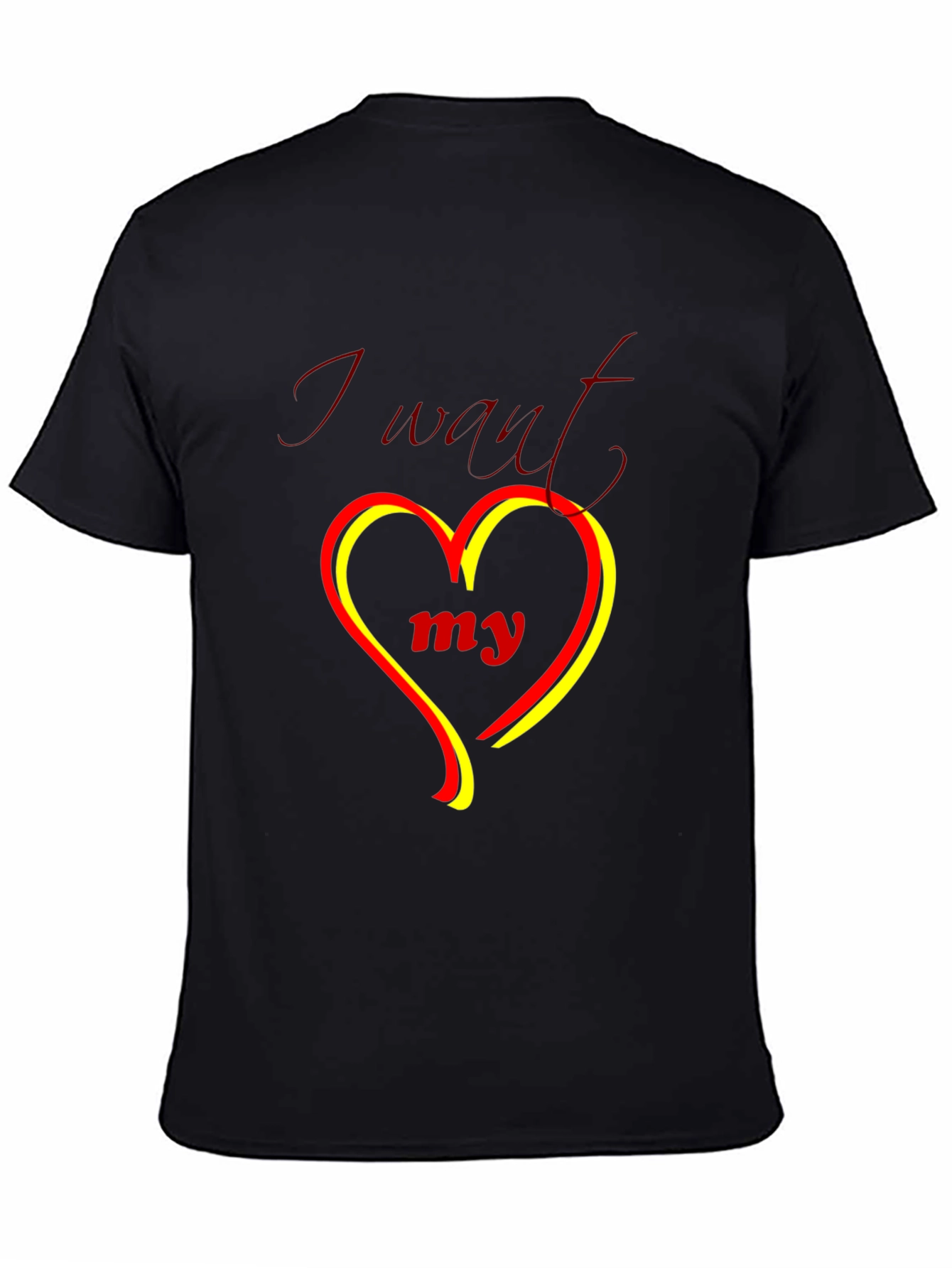 I Want My Heart Black T-Shirt