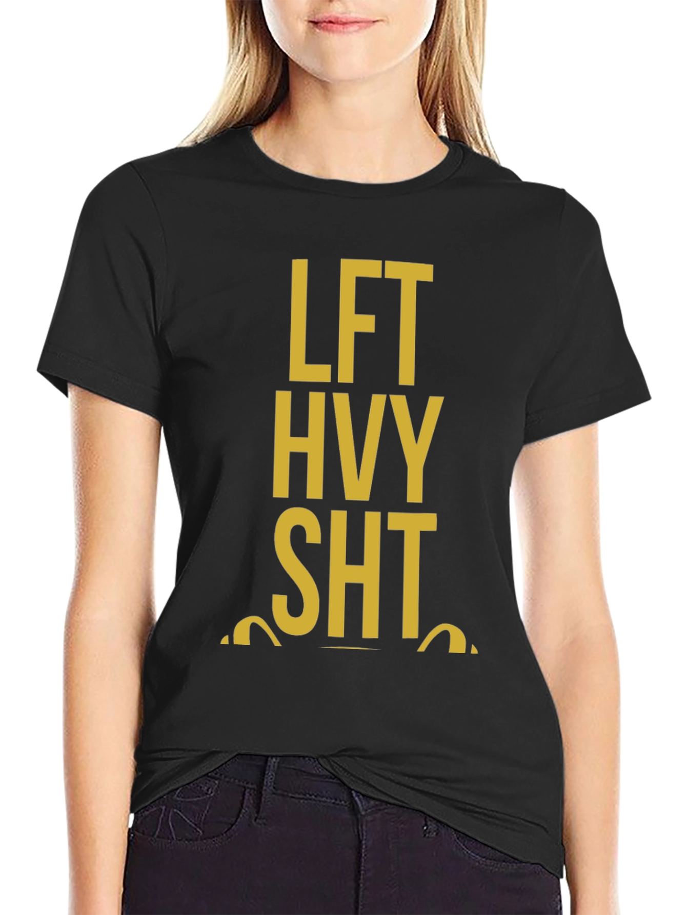 LFT HVY SHT Black Graphic Tee