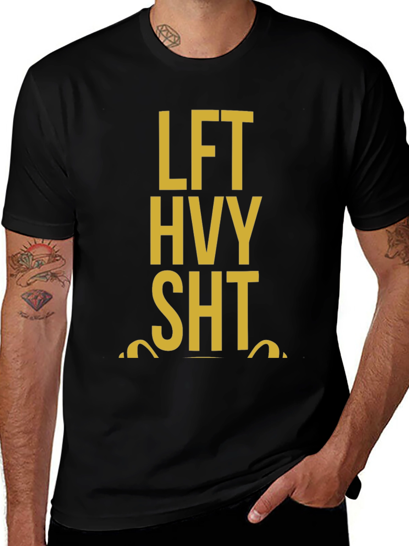 LFT HVY SHT Black Graphic Tee