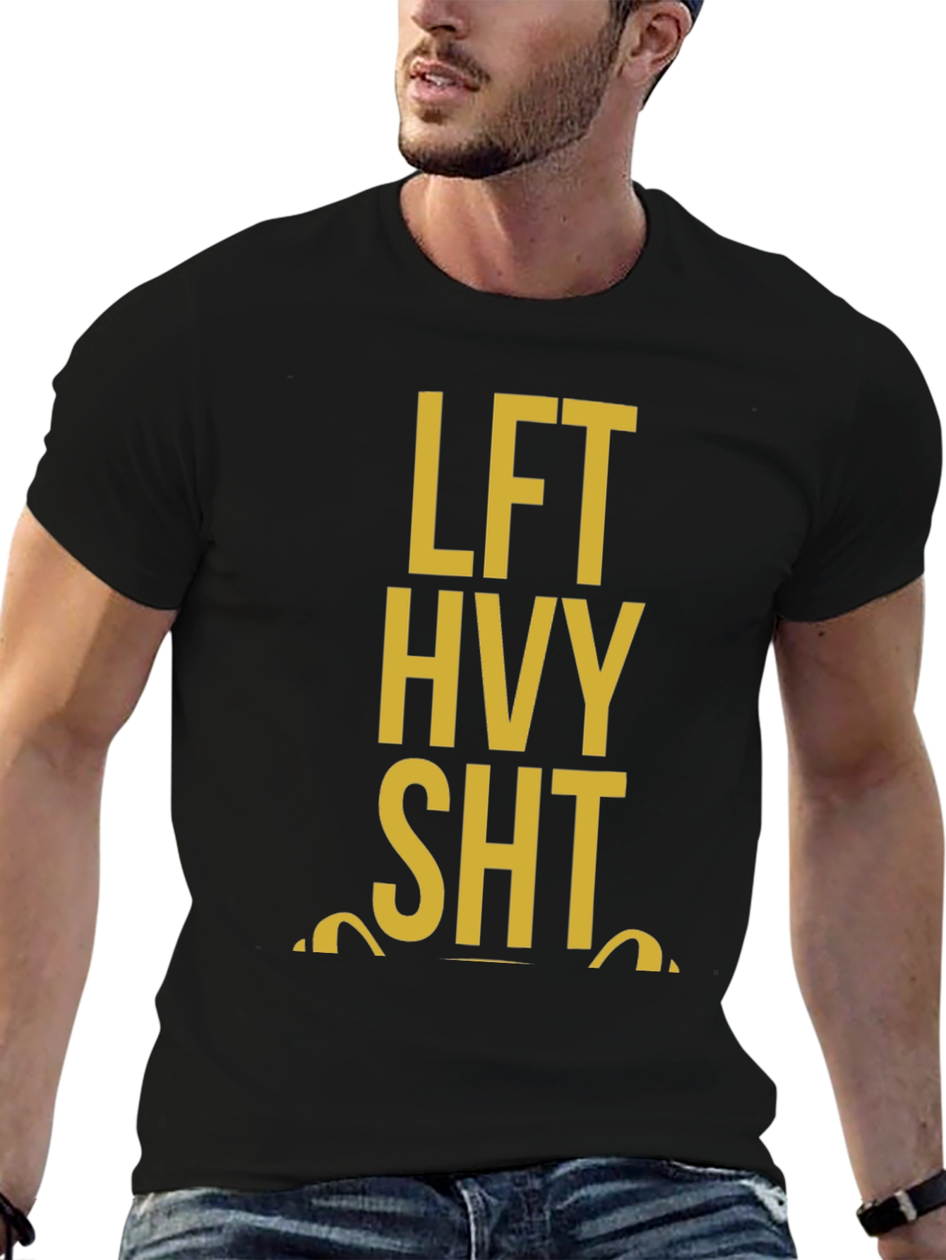 LFT HVY SHT Black Graphic Tee