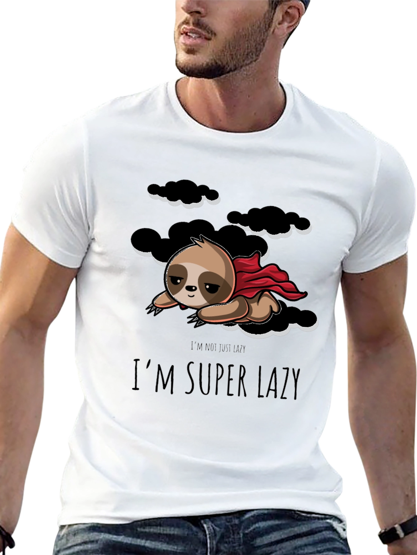 Im Super Lazy Sloth Graphic T-Shirt