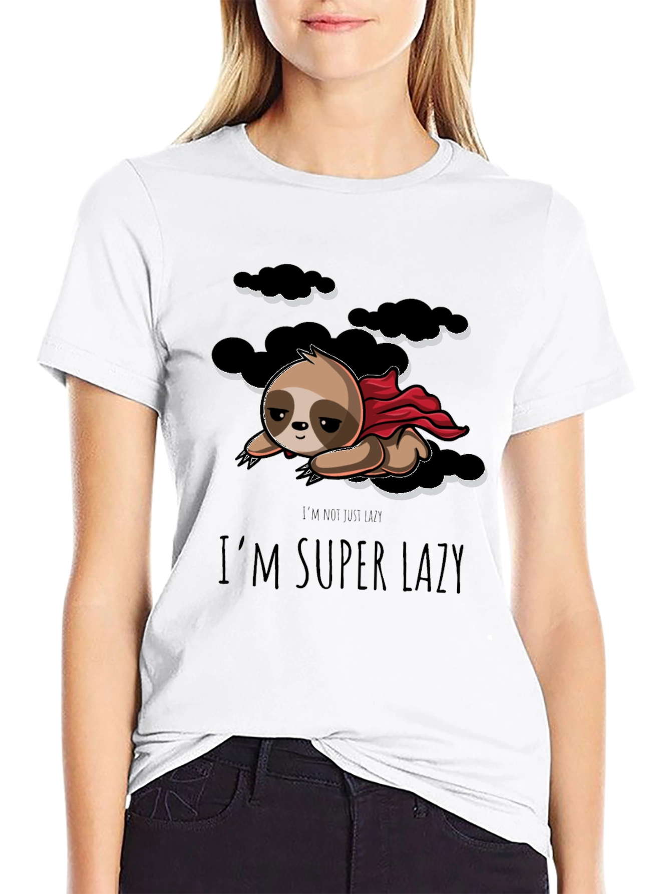 Im Super Lazy Sloth Graphic T-Shirt
