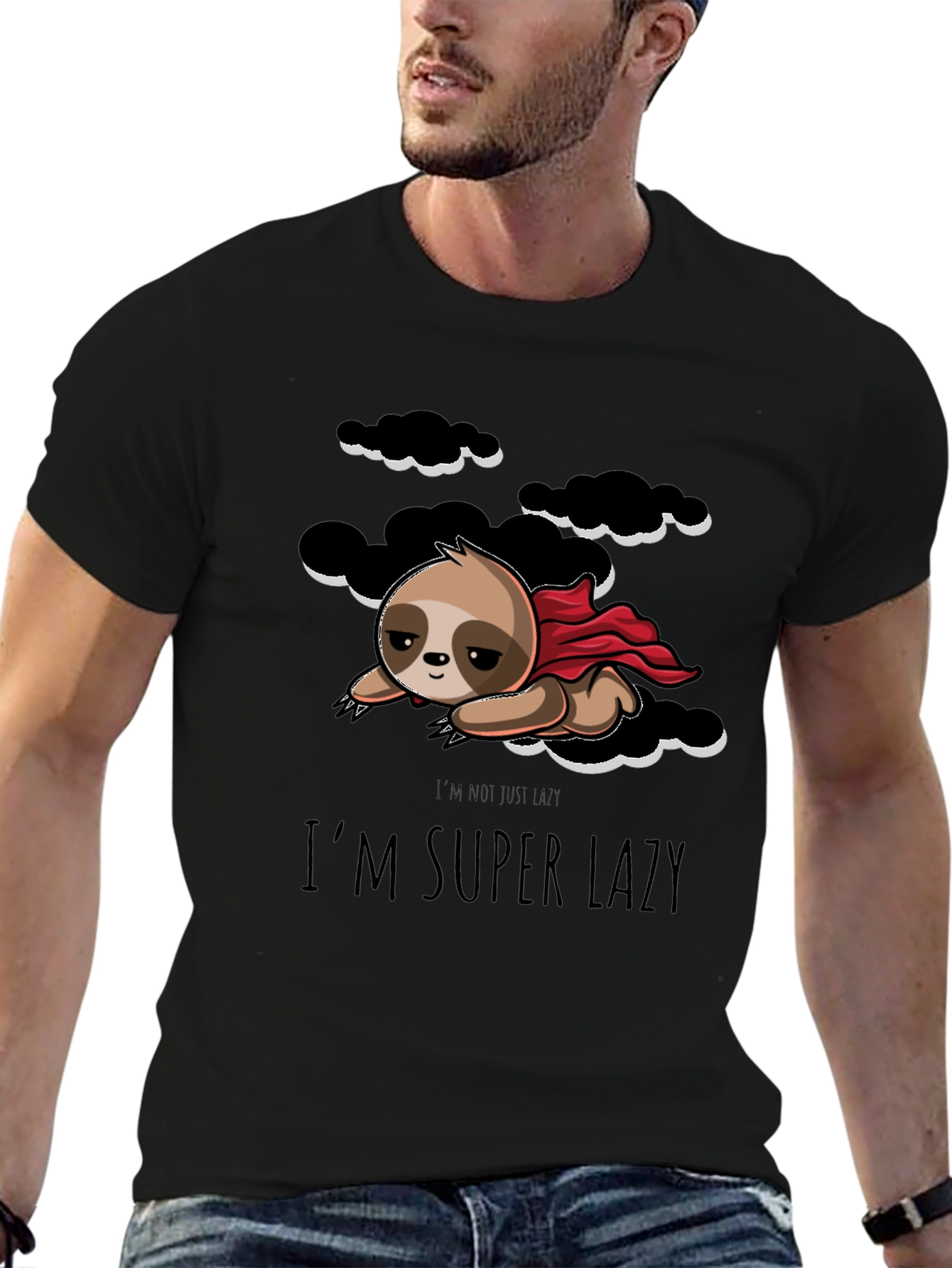 Im Super Lazy Sloth Graphic T-Shirt