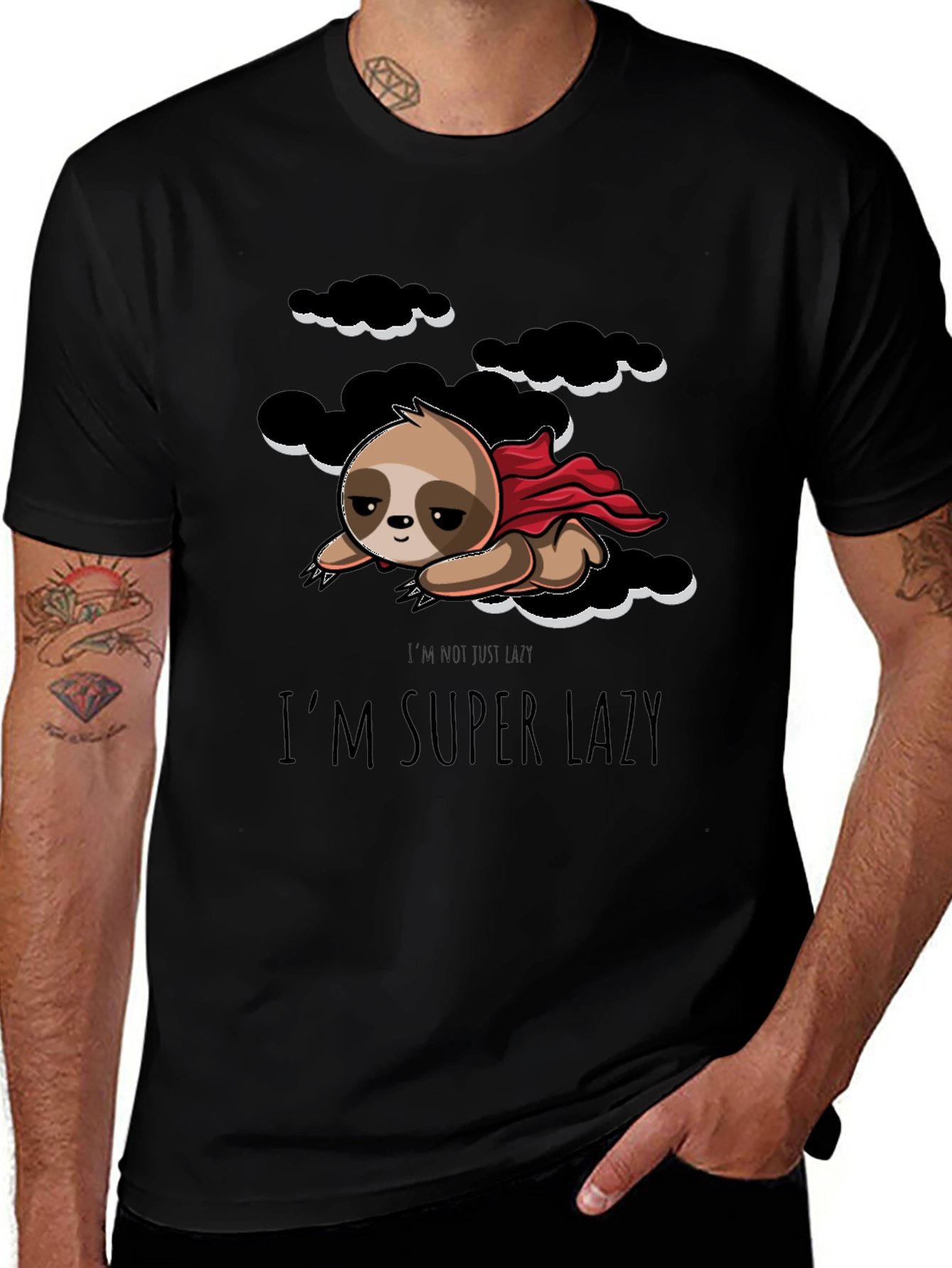 Im Super Lazy Sloth Graphic T-Shirt