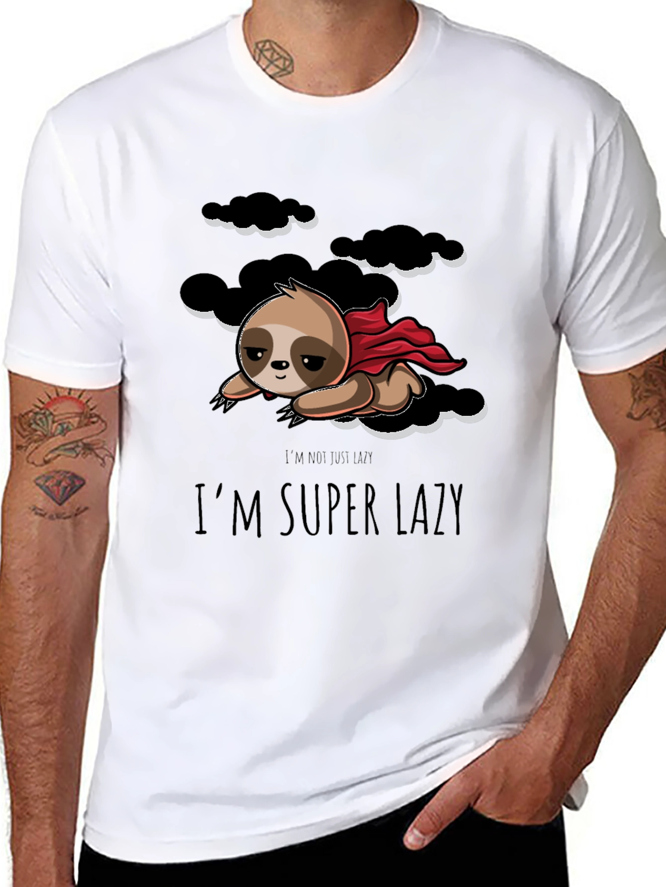Im Super Lazy Sloth Graphic T-Shirt