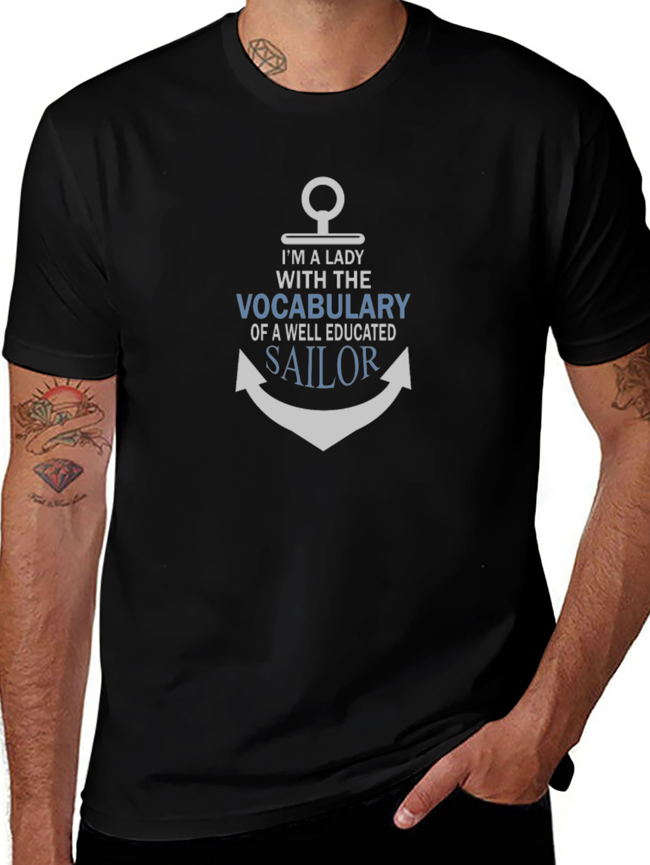 Im a Lady With a Sailors Vocabulary T-Shirt