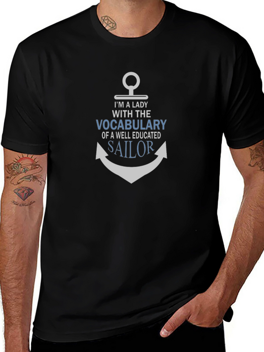 Im a Lady With a Sailors Vocabulary T-Shirt