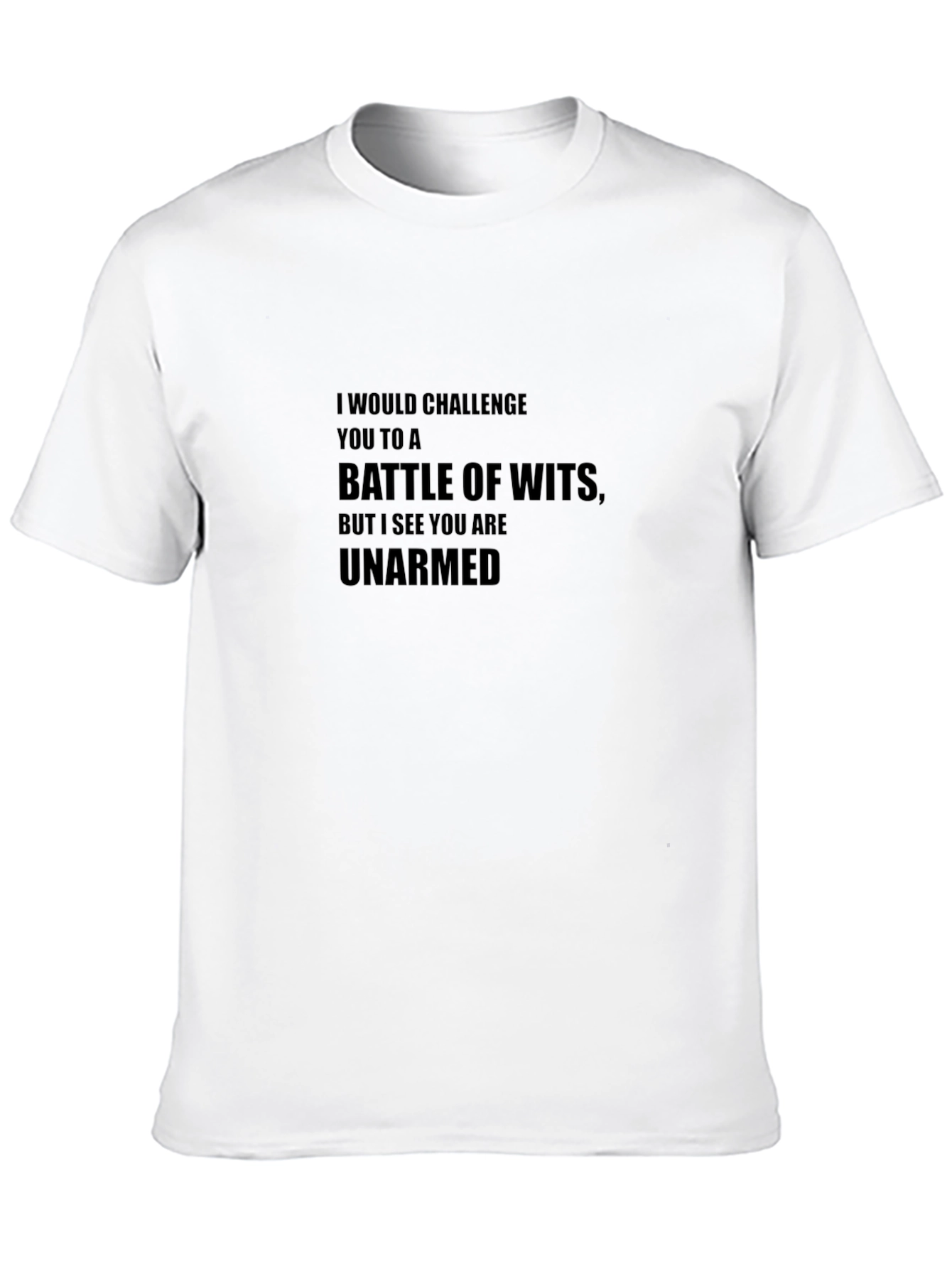Unarmed Wit Battle Black T-Shirt