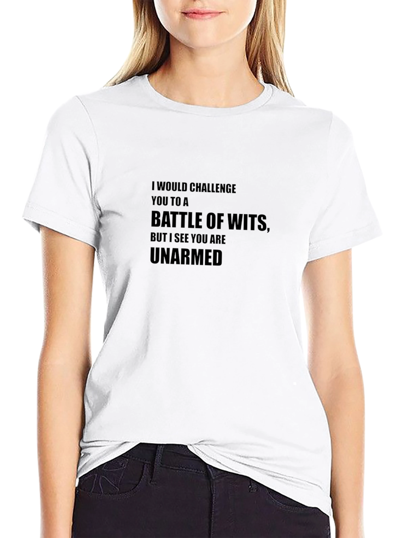 Unarmed Wit Battle Black T-Shirt