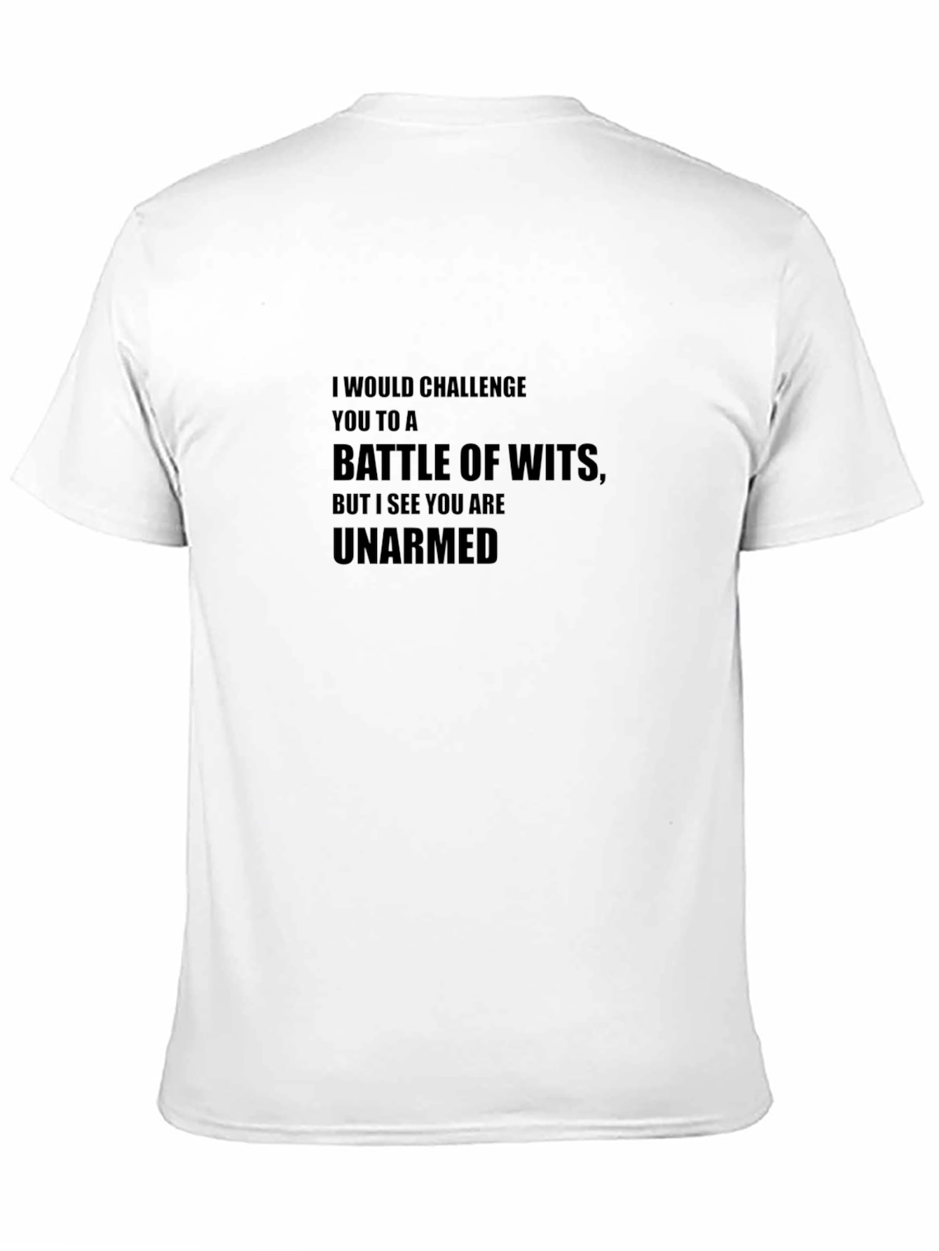 Unarmed Wit Battle Black T-Shirt