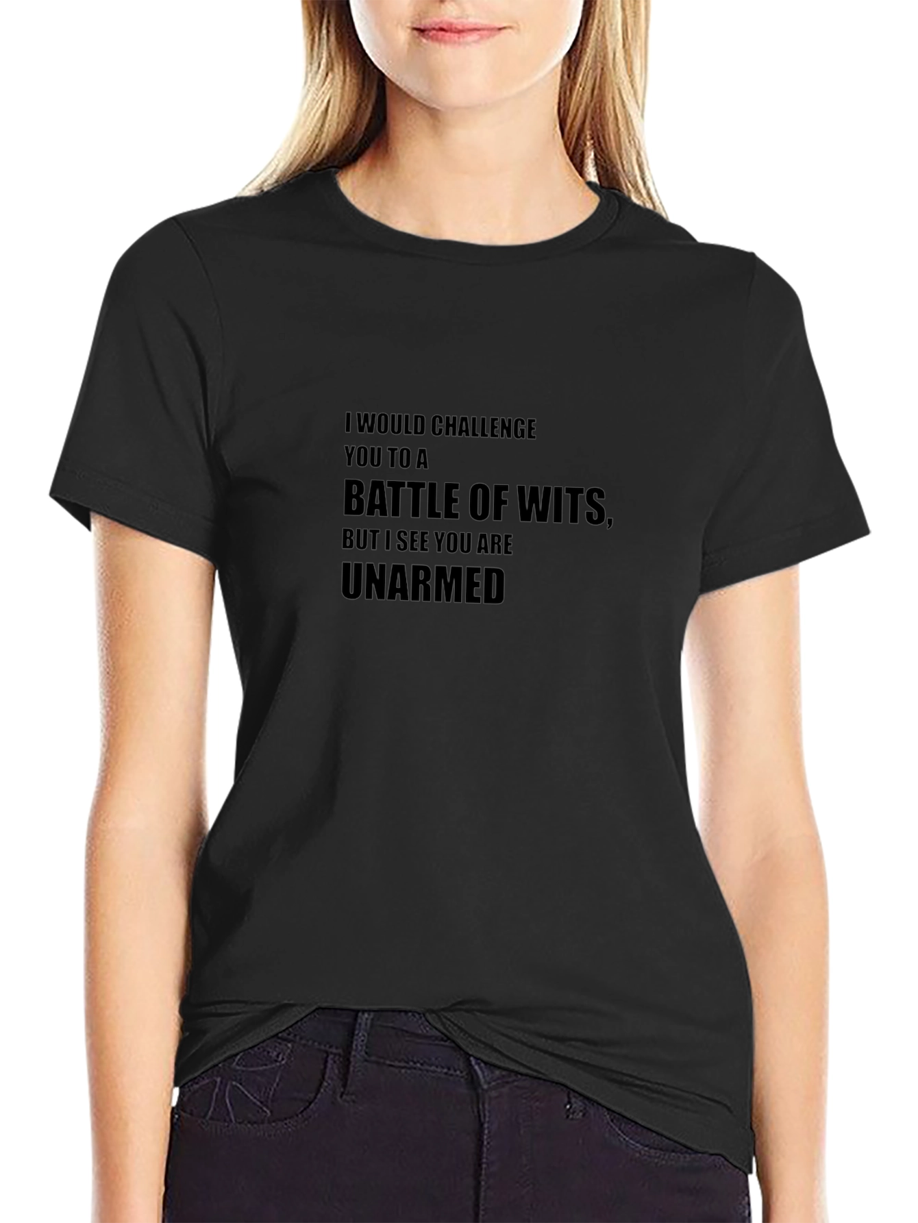 Unarmed Wit Battle Black T-Shirt