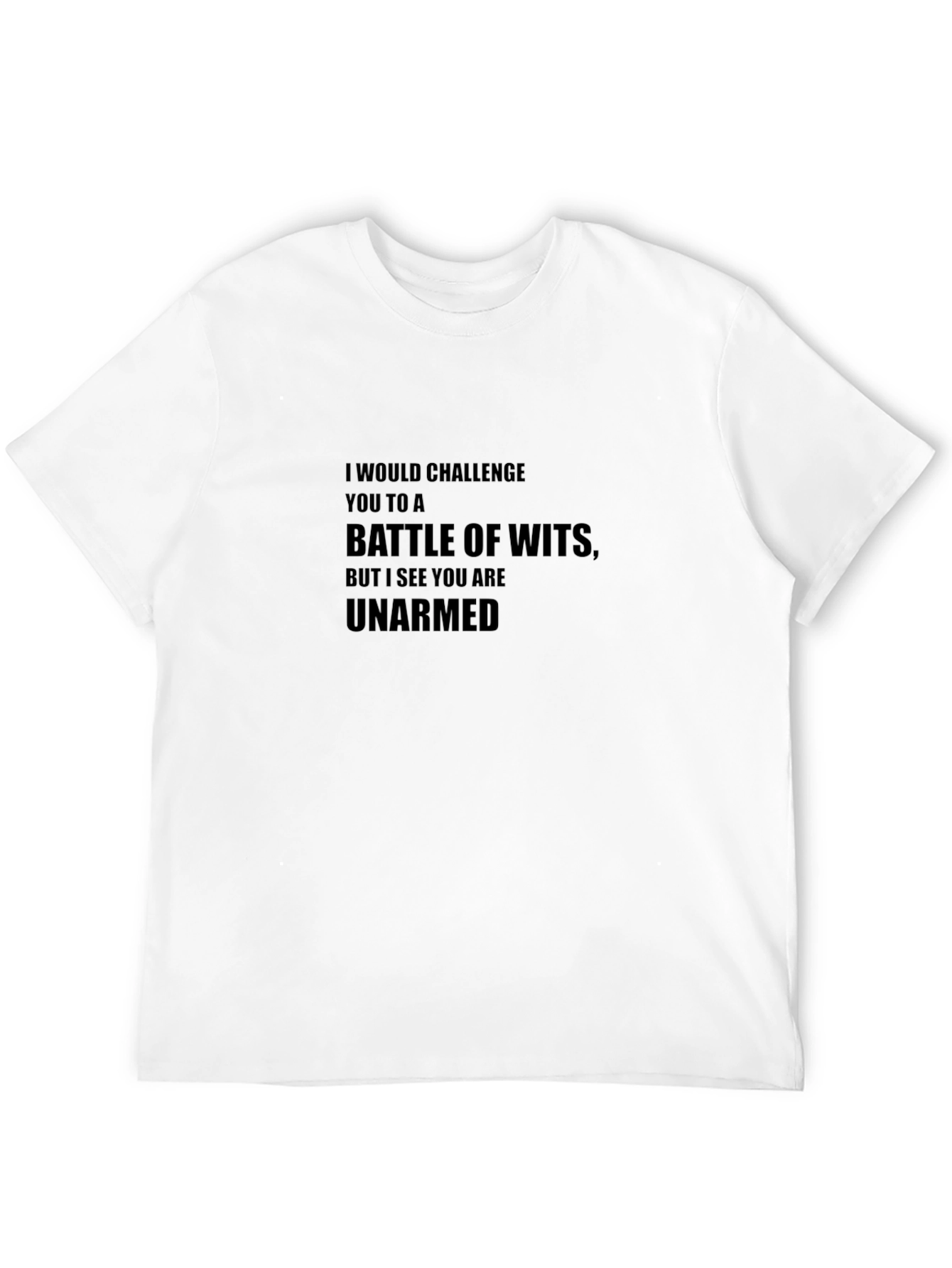 Unarmed Wit Battle Black T-Shirt