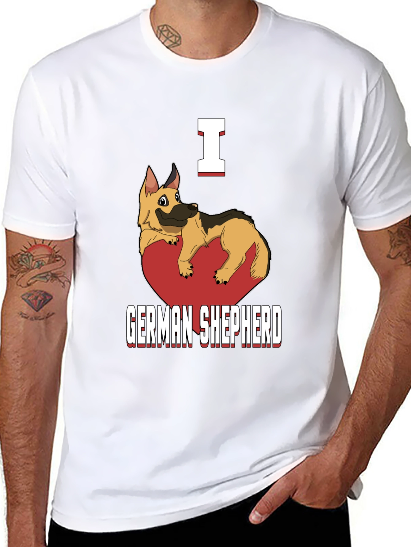 I Heart German Shepherd T-Shirt