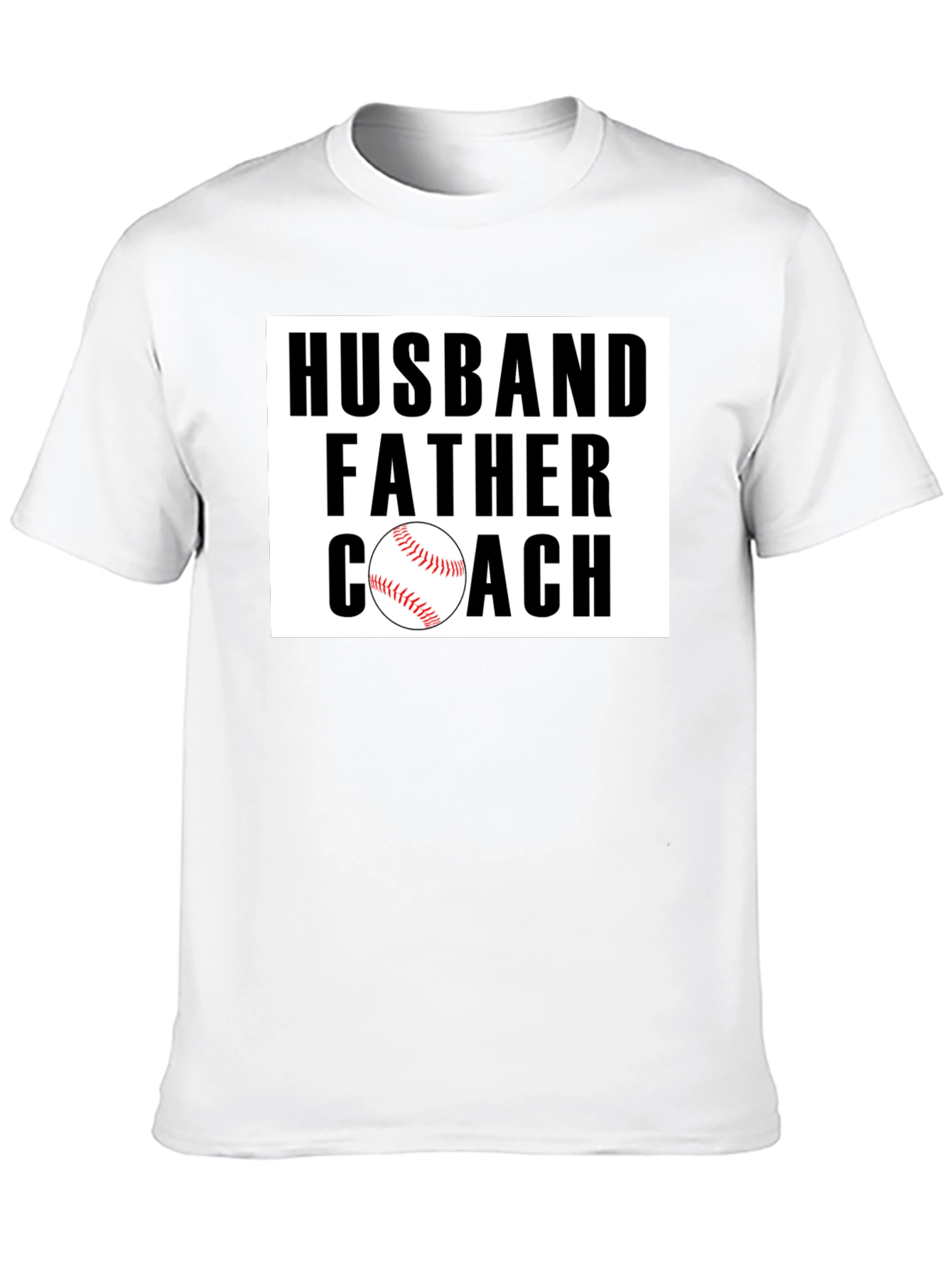 Husband Father Coach Baseball Graphic Tee