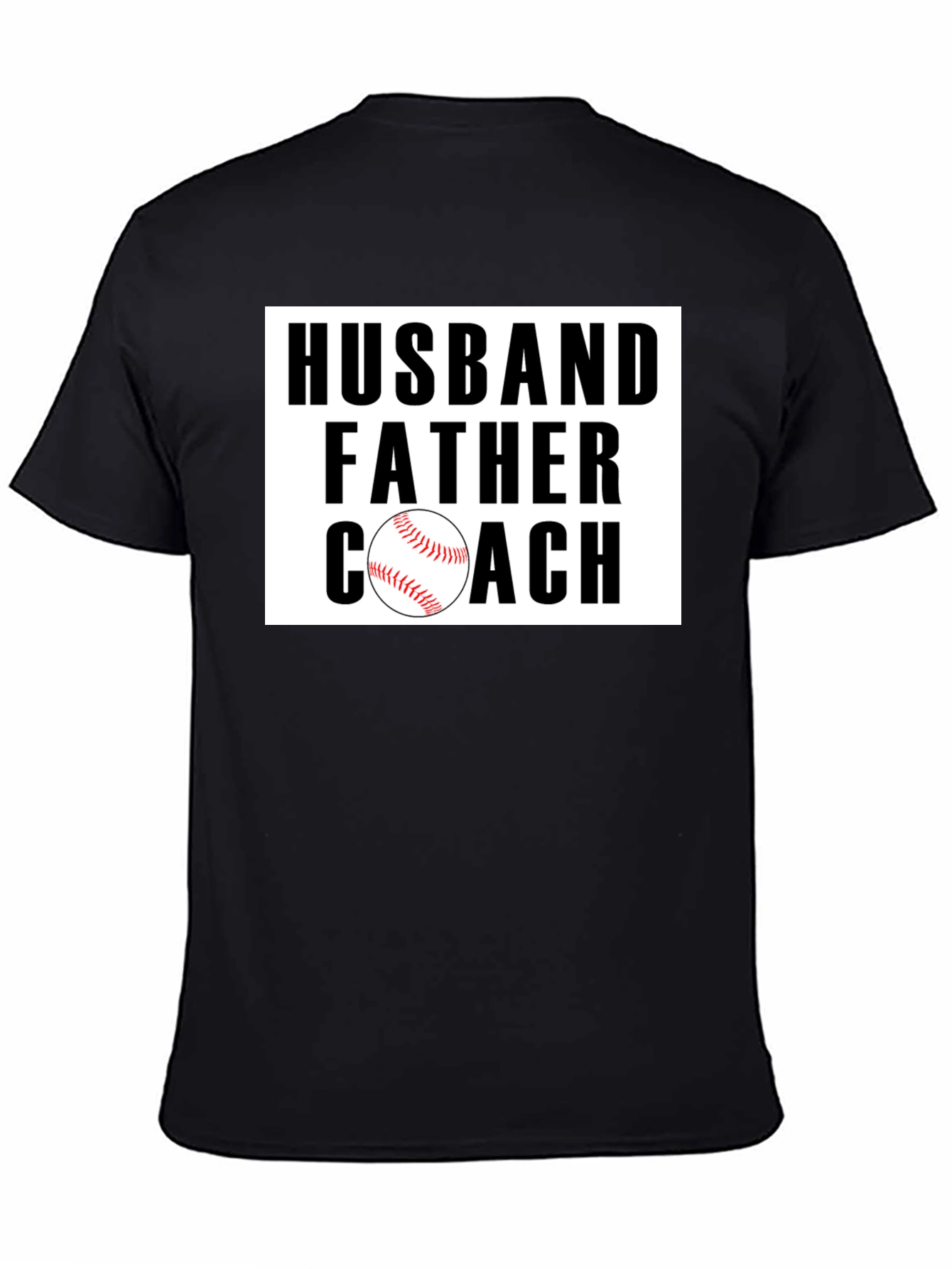 Husband Father Coach Baseball Graphic Tee