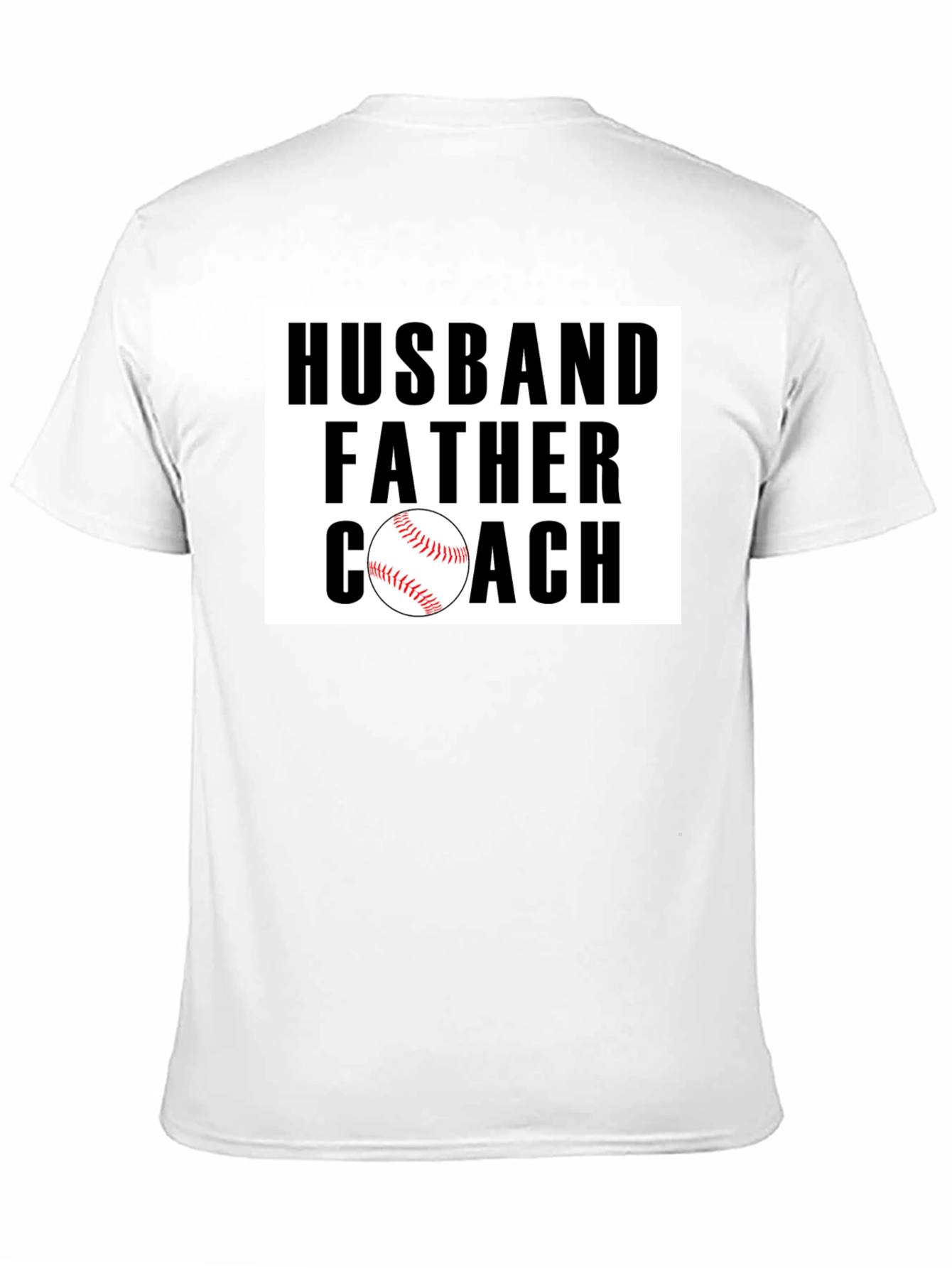 Husband Father Coach Baseball Graphic Tee