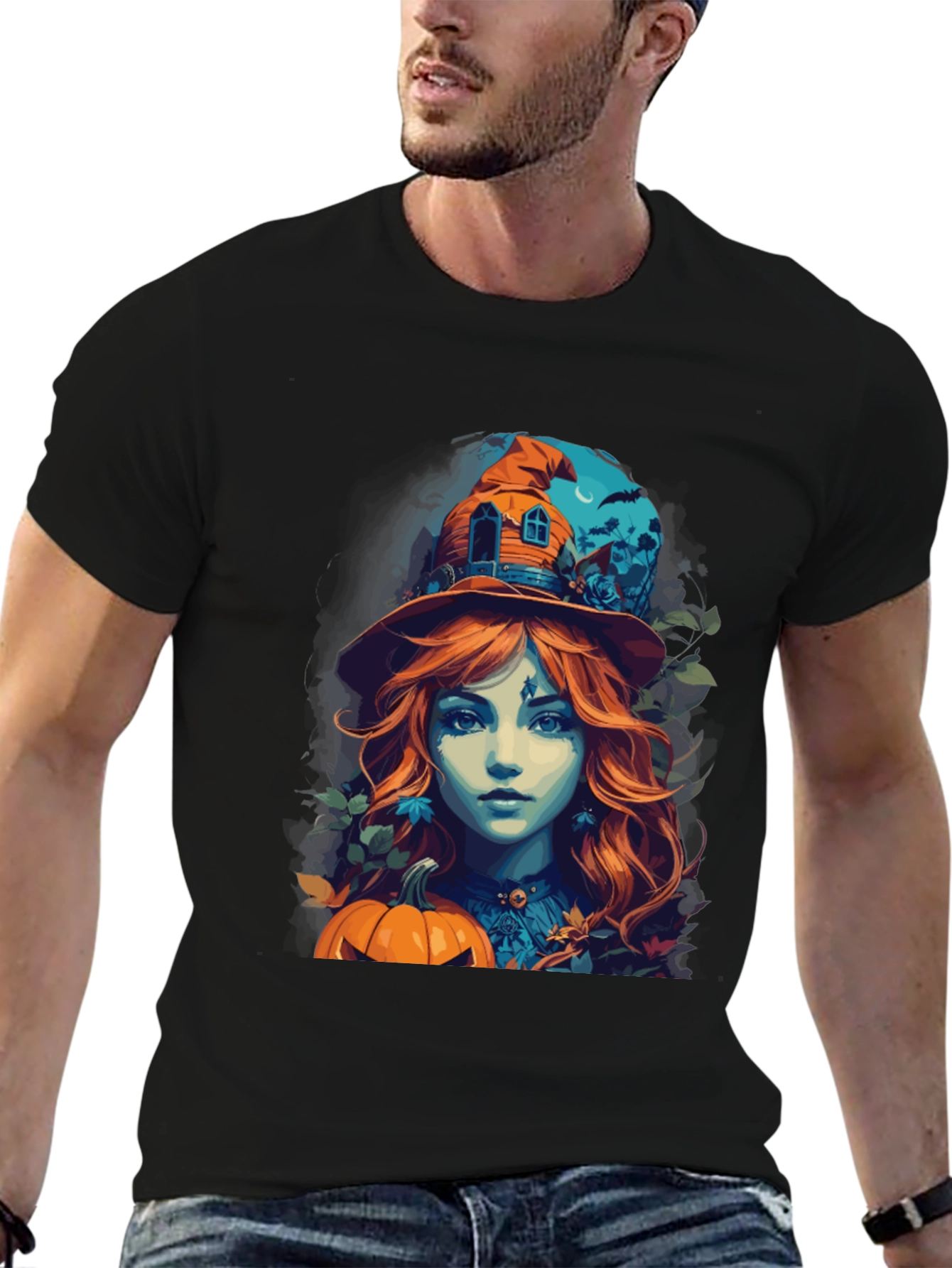 Halloween Witch T-Shirt: Autumn Vibes Spooky Season Style