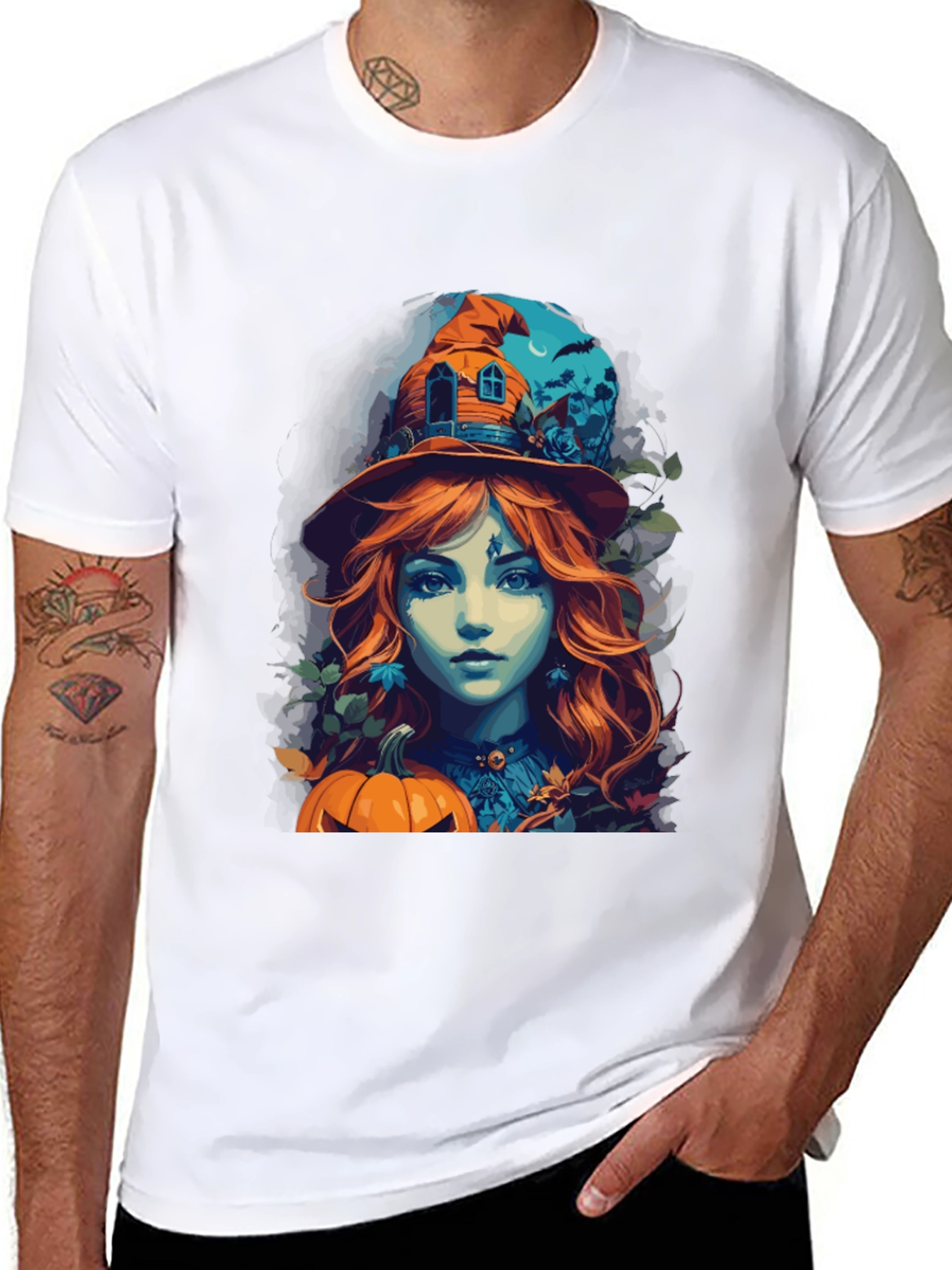 Halloween Witch T-Shirt: Autumn Vibes Spooky Season Style