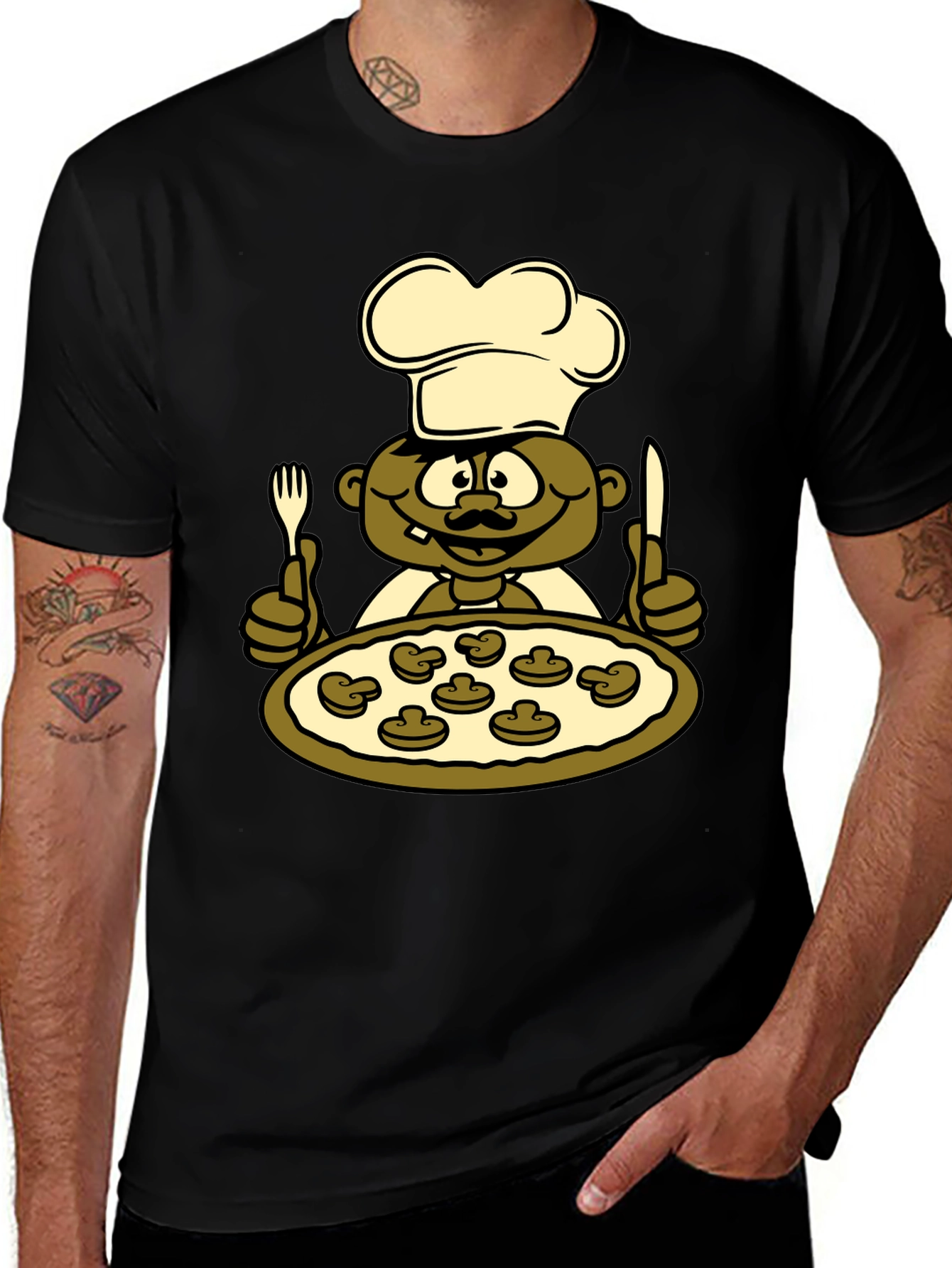 Chef Pizza T-Shirt - Funny Graphic Tee