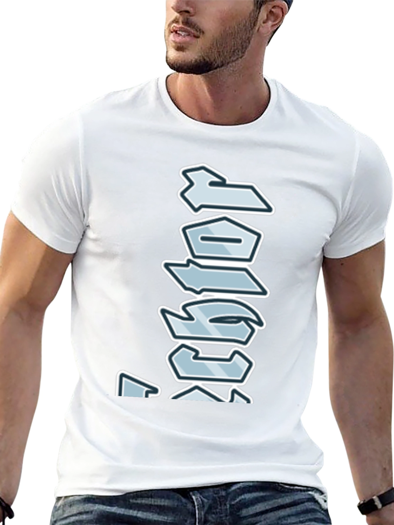 Abstract Graphic Print Black T-Shirt for Men