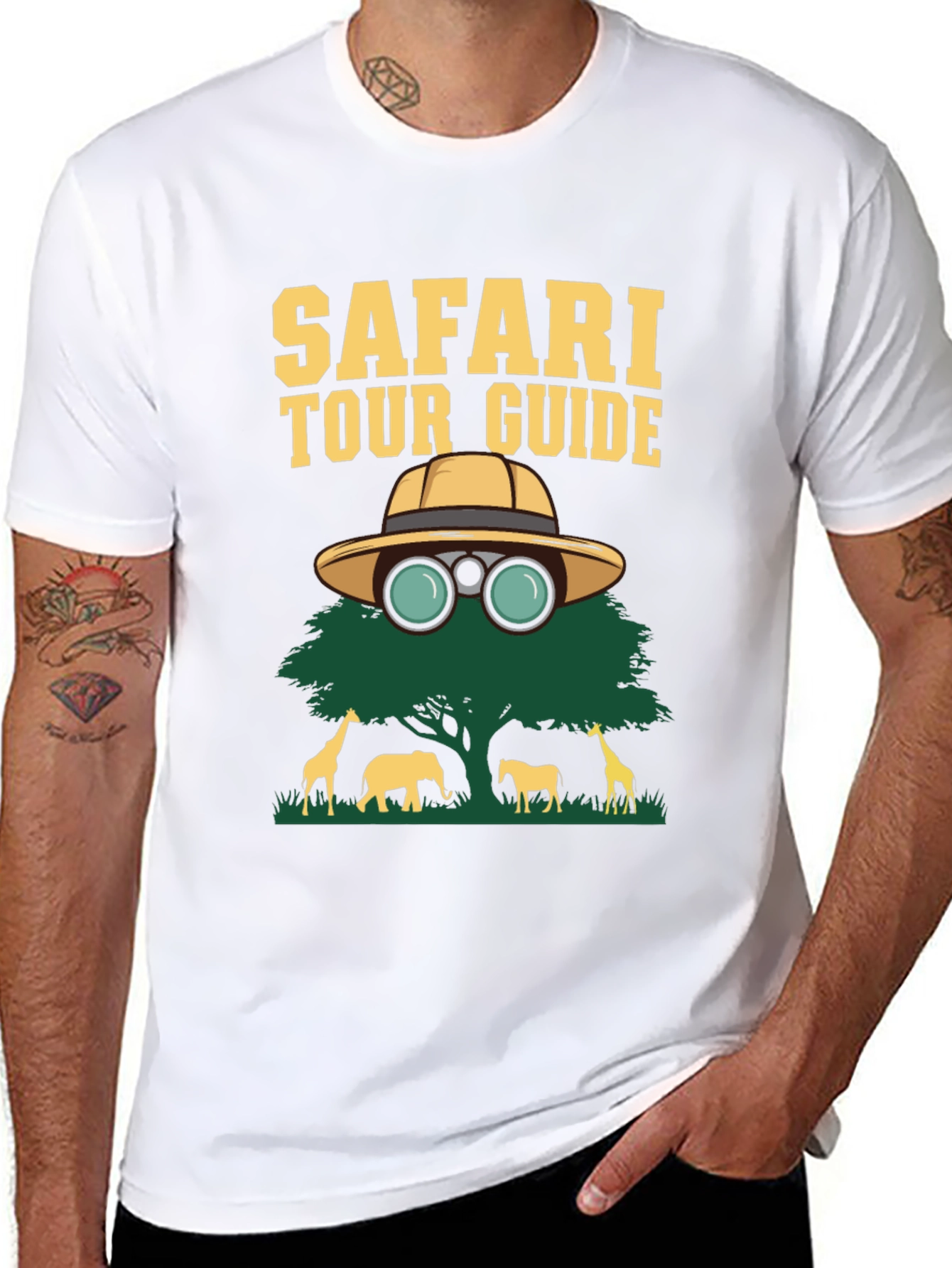 Safari Tour Guide Graphic T-Shirt