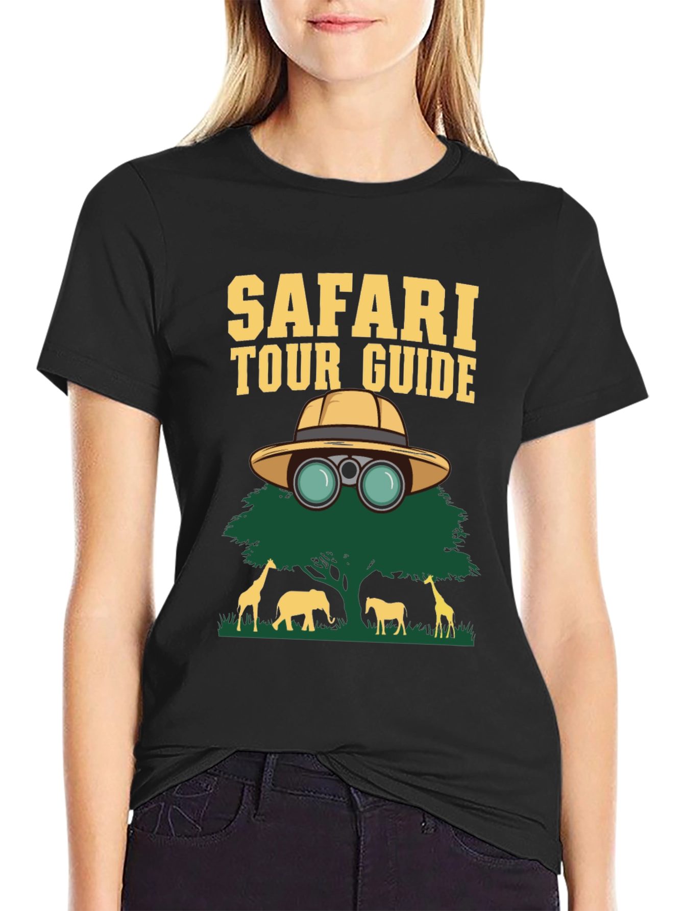 Safari Tour Guide Graphic T-Shirt