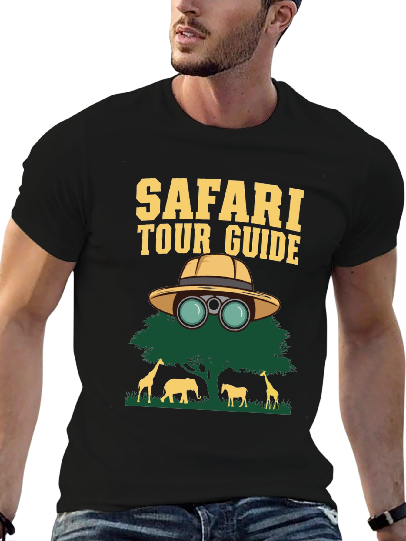 Safari Tour Guide Graphic T-Shirt