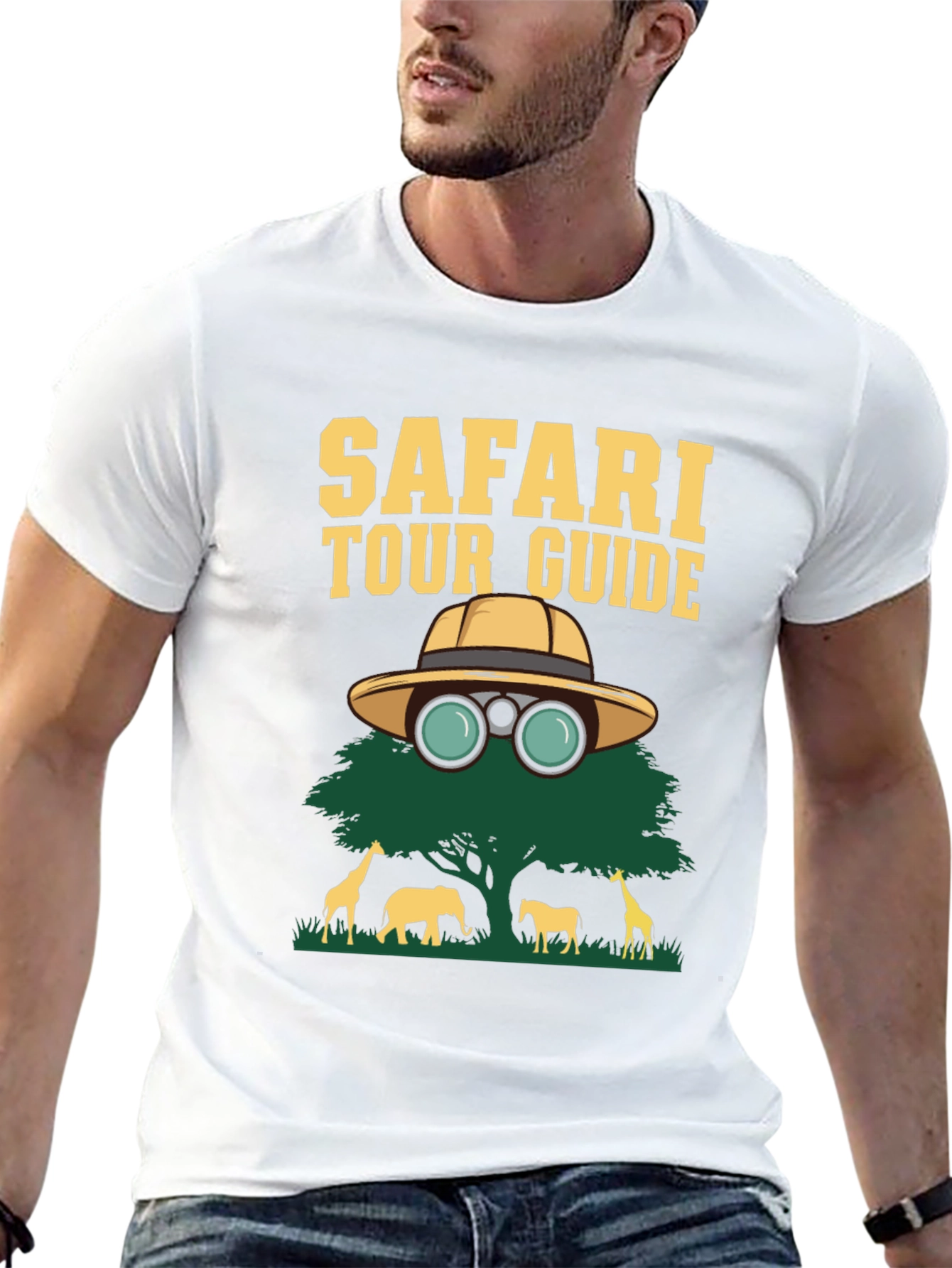 Safari Tour Guide Graphic T-Shirt