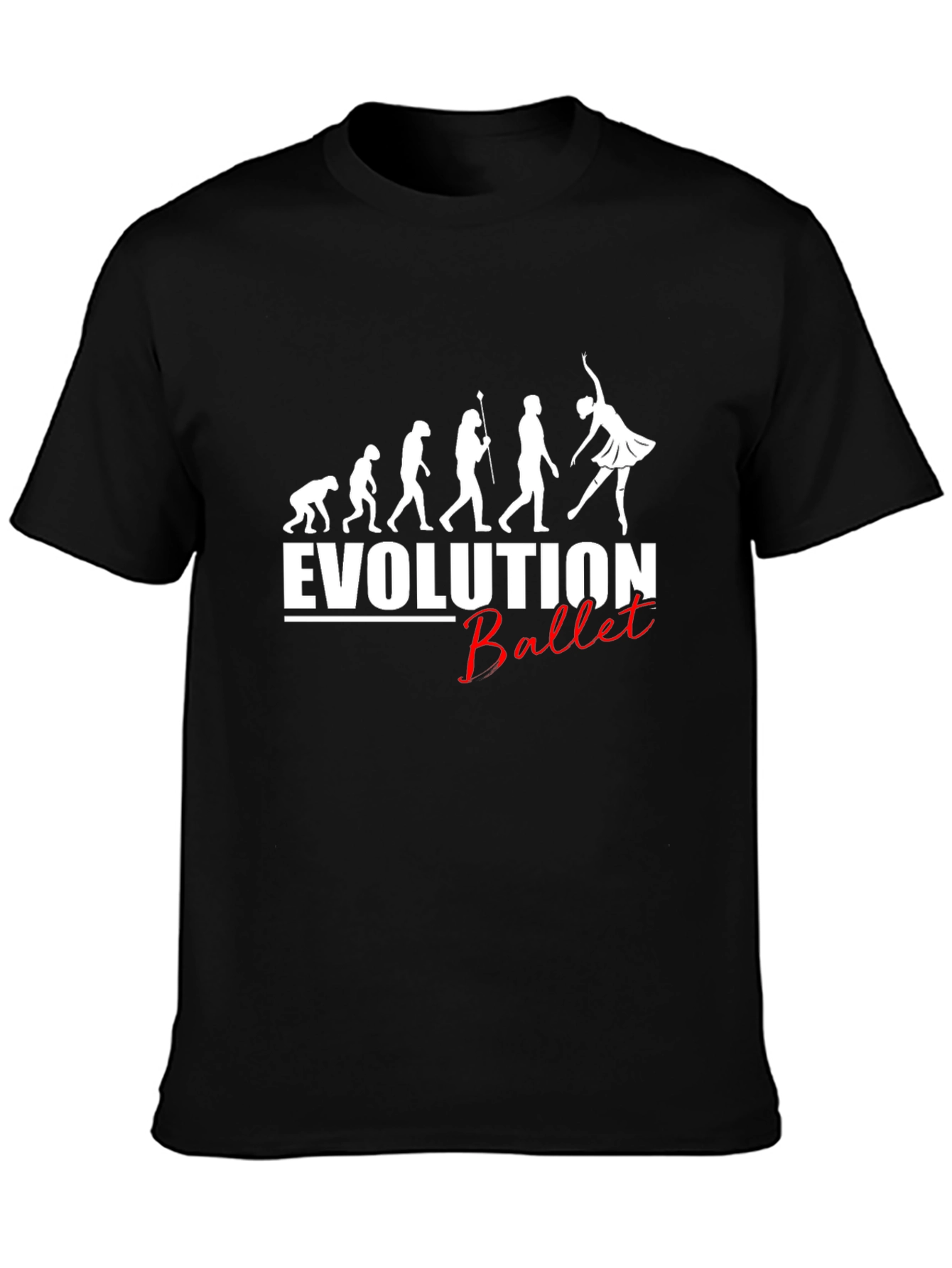 Evolution of Ballet Black T-Shirt