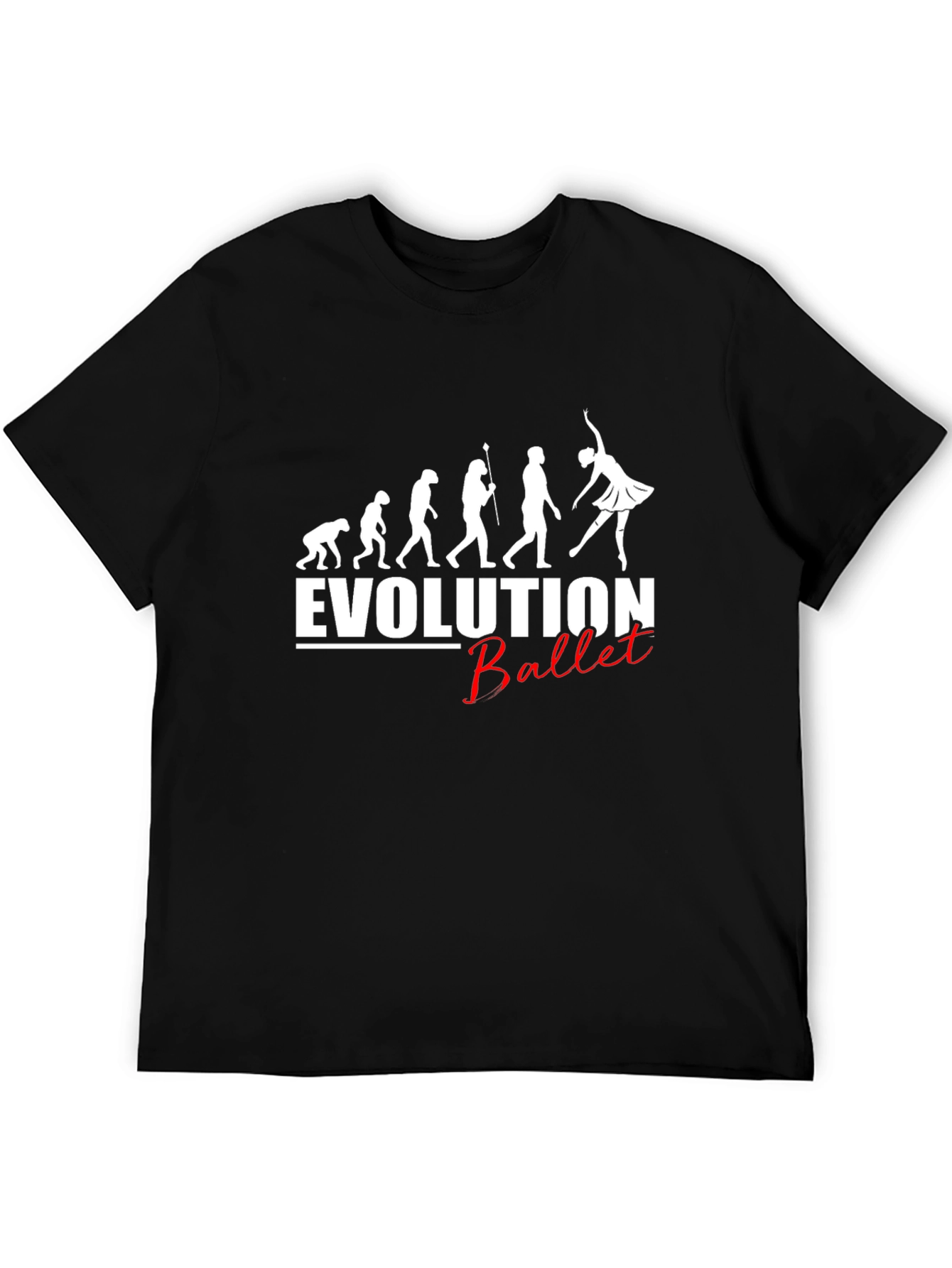 Evolution of Ballet Black T-Shirt
