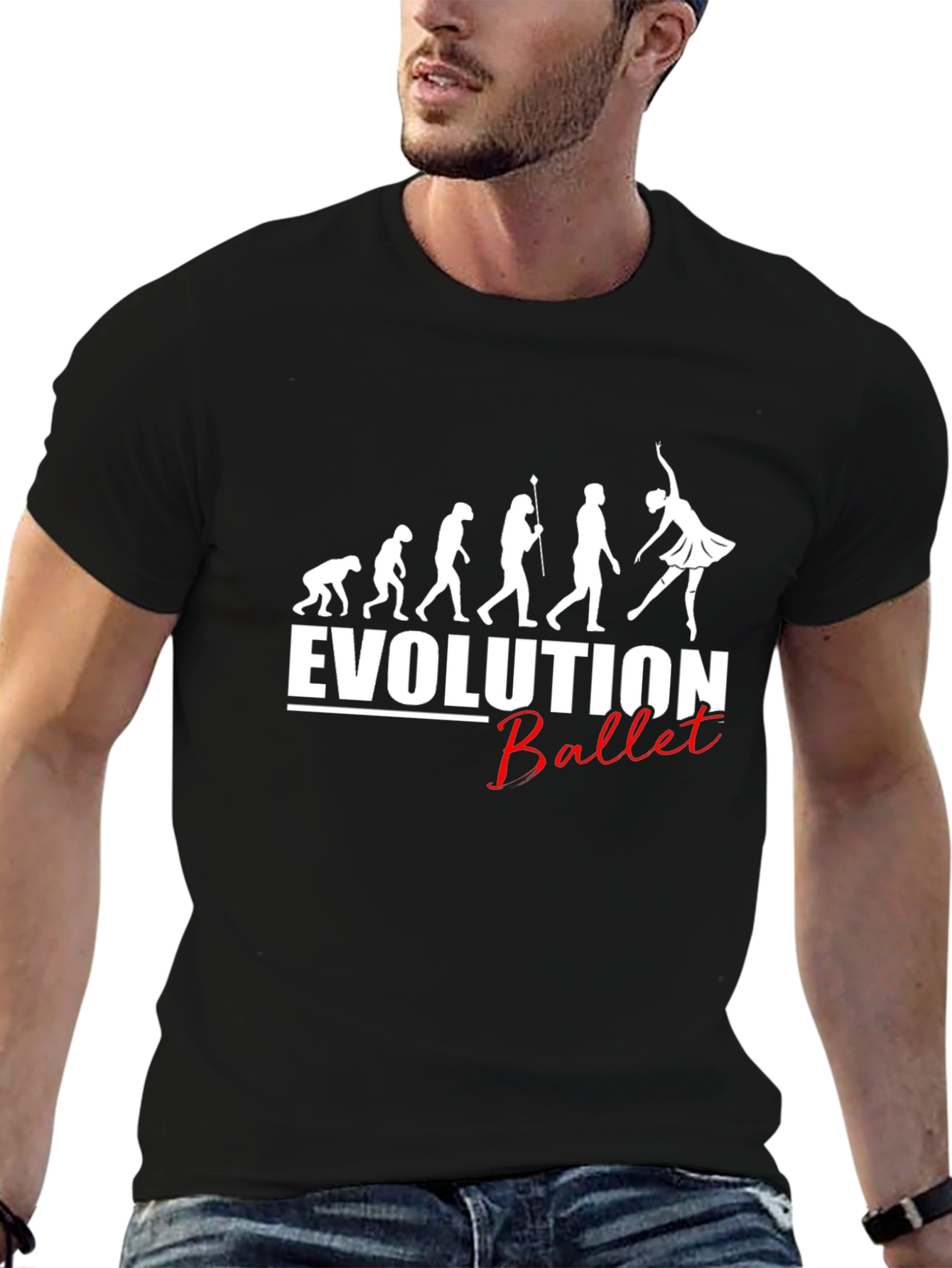 Evolution of Ballet Black T-Shirt
