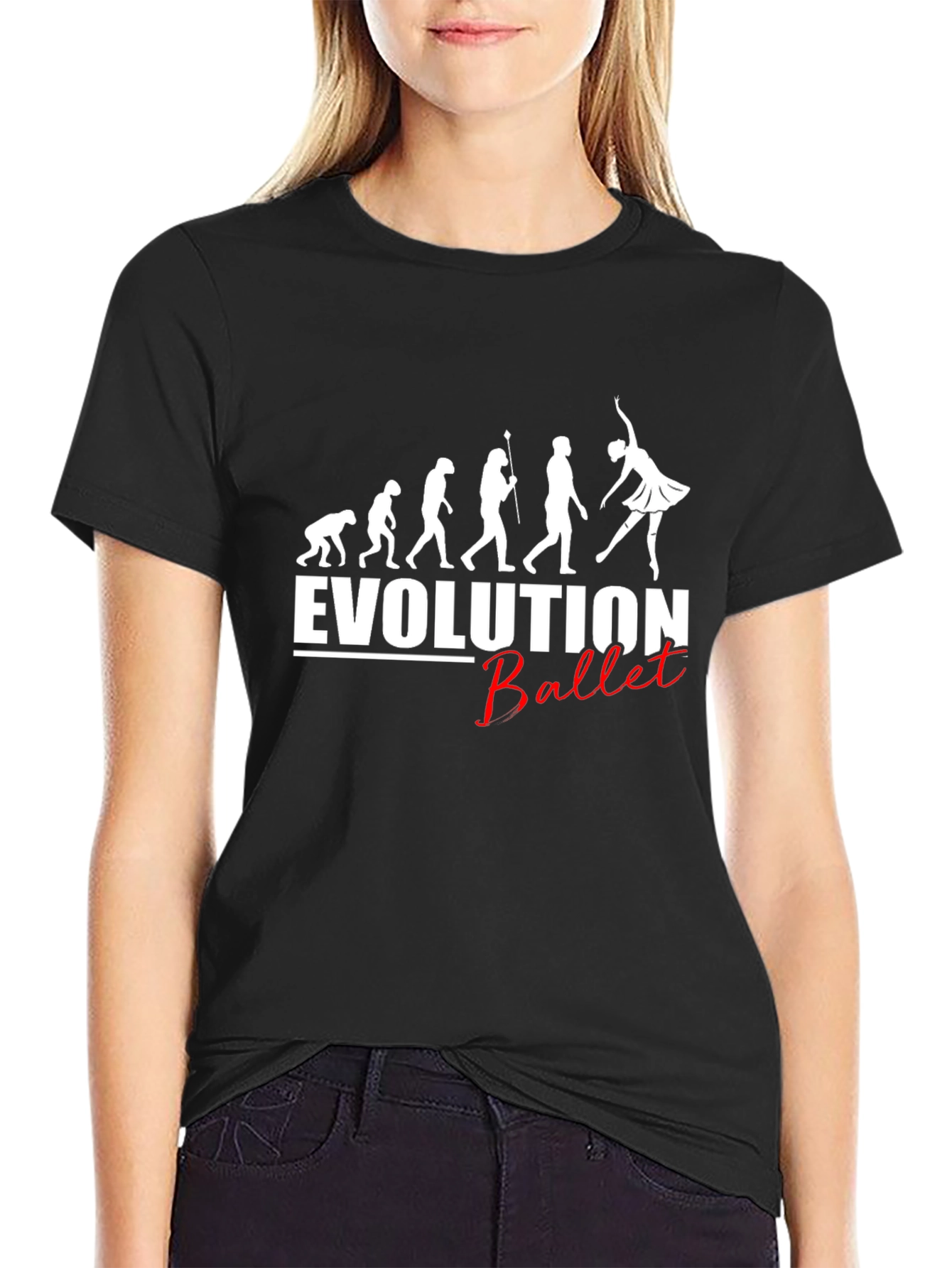 Evolution of Ballet Black T-Shirt
