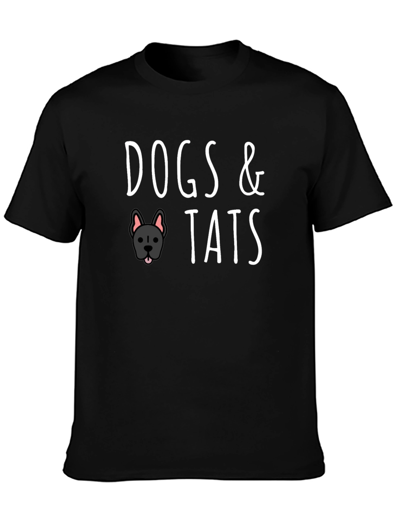 Dogs & Tats Graphic Tee - Black