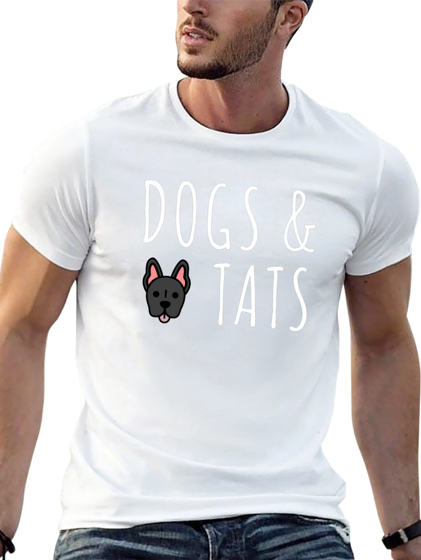 Dogs & Tats Graphic Tee - Black