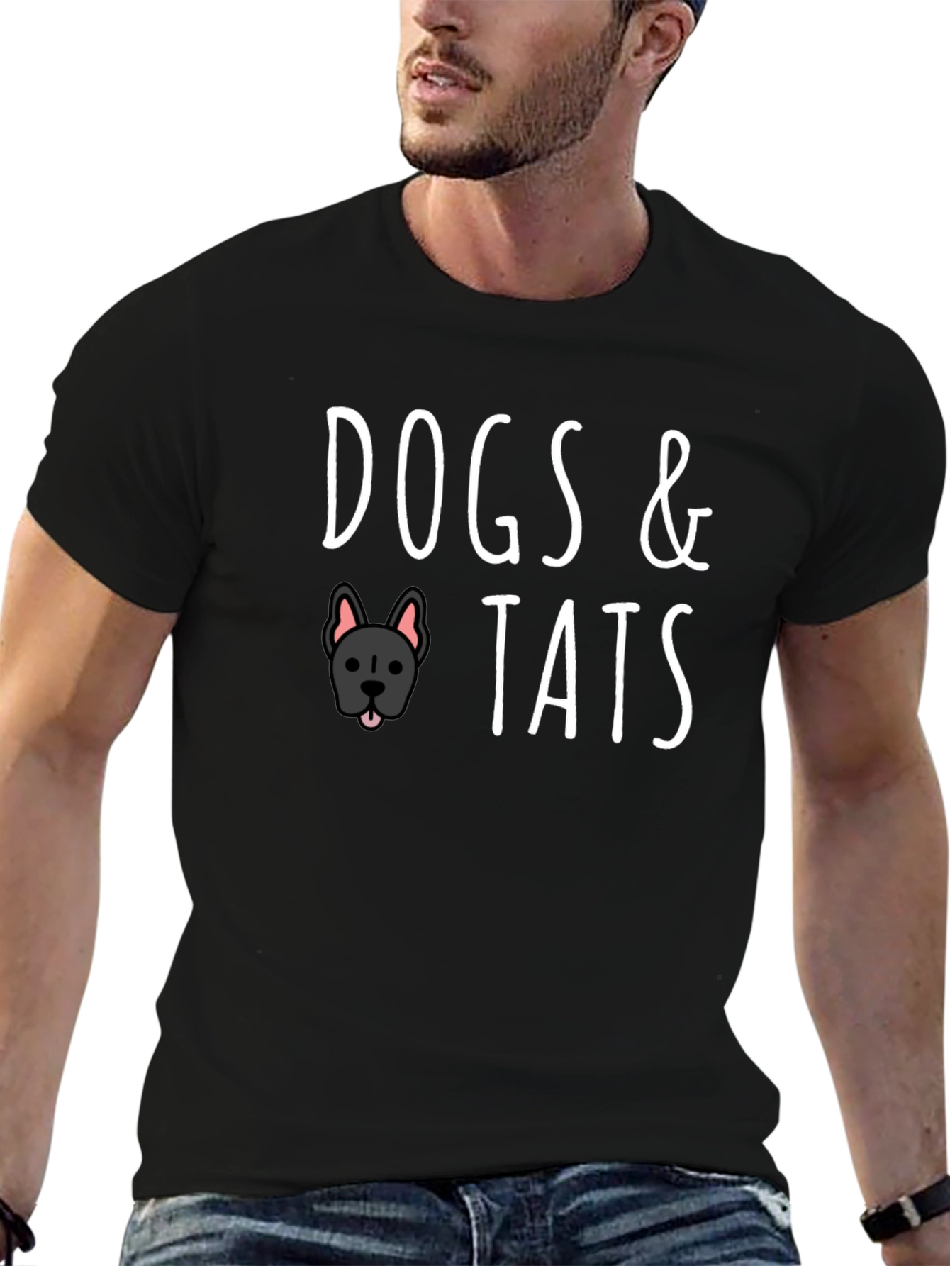 Dogs & Tats Graphic Tee - Black