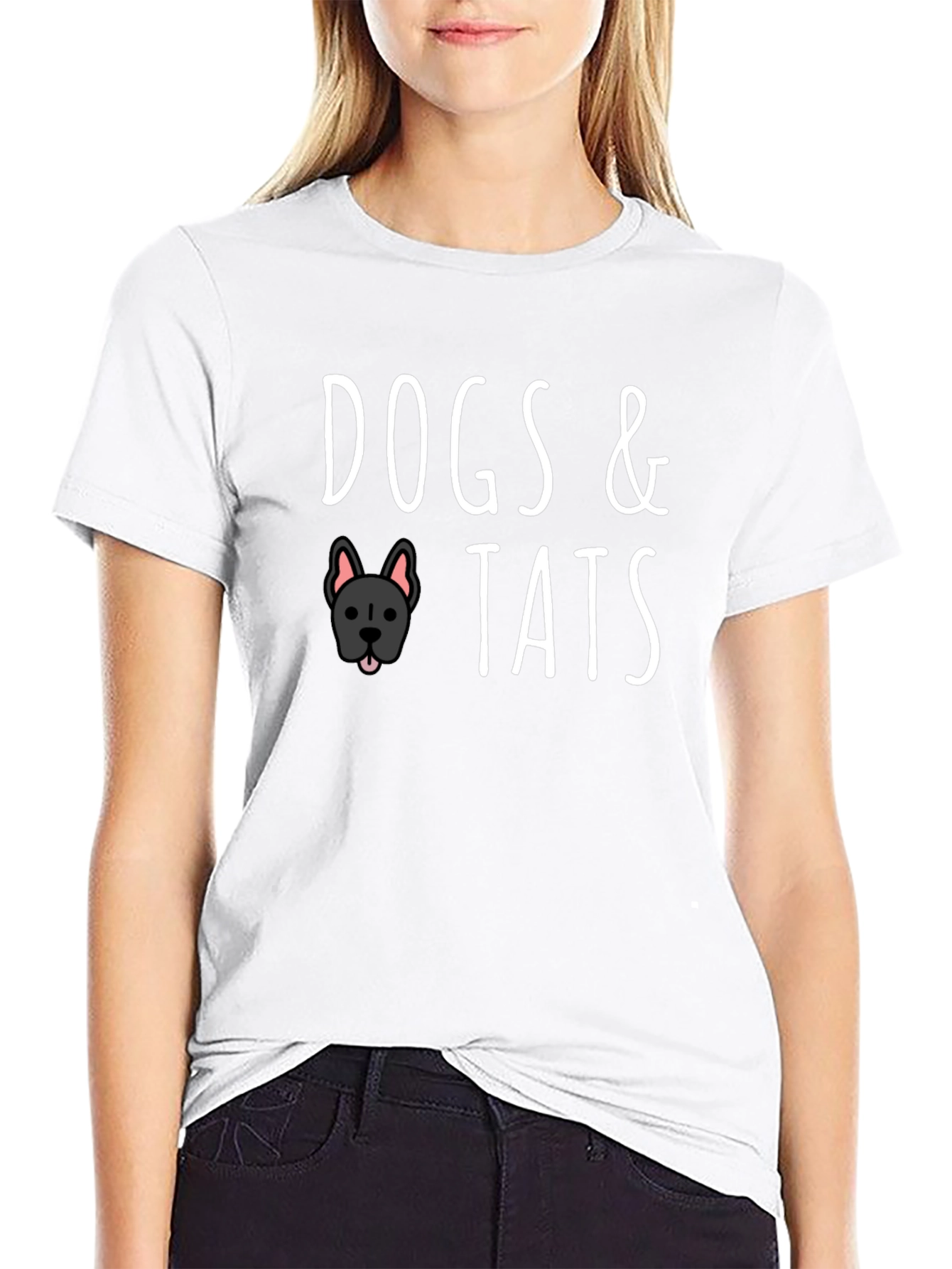 Dogs & Tats Graphic Tee - Black