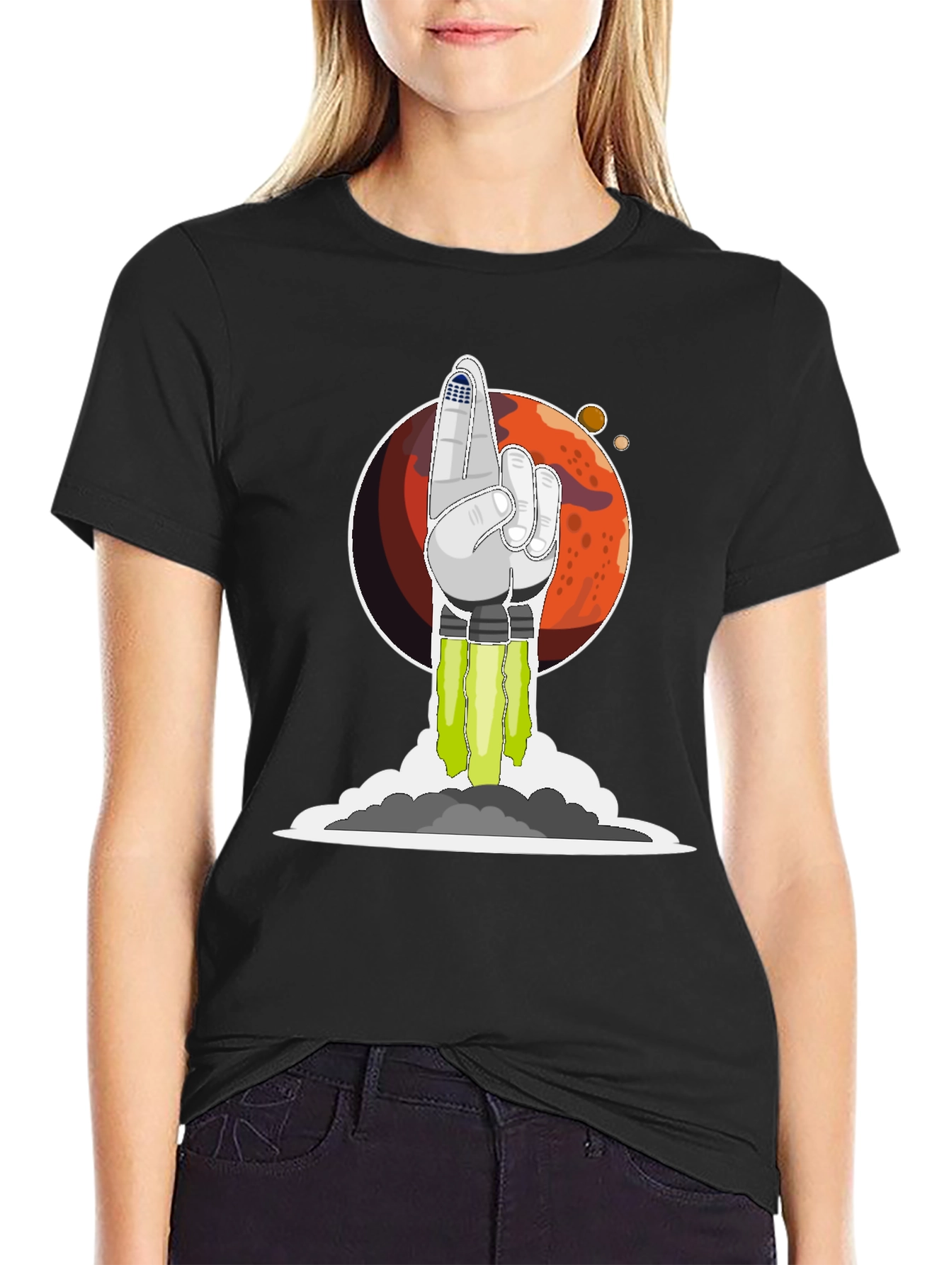 Rocket Finger T-Shirt - Blast Off in Style!