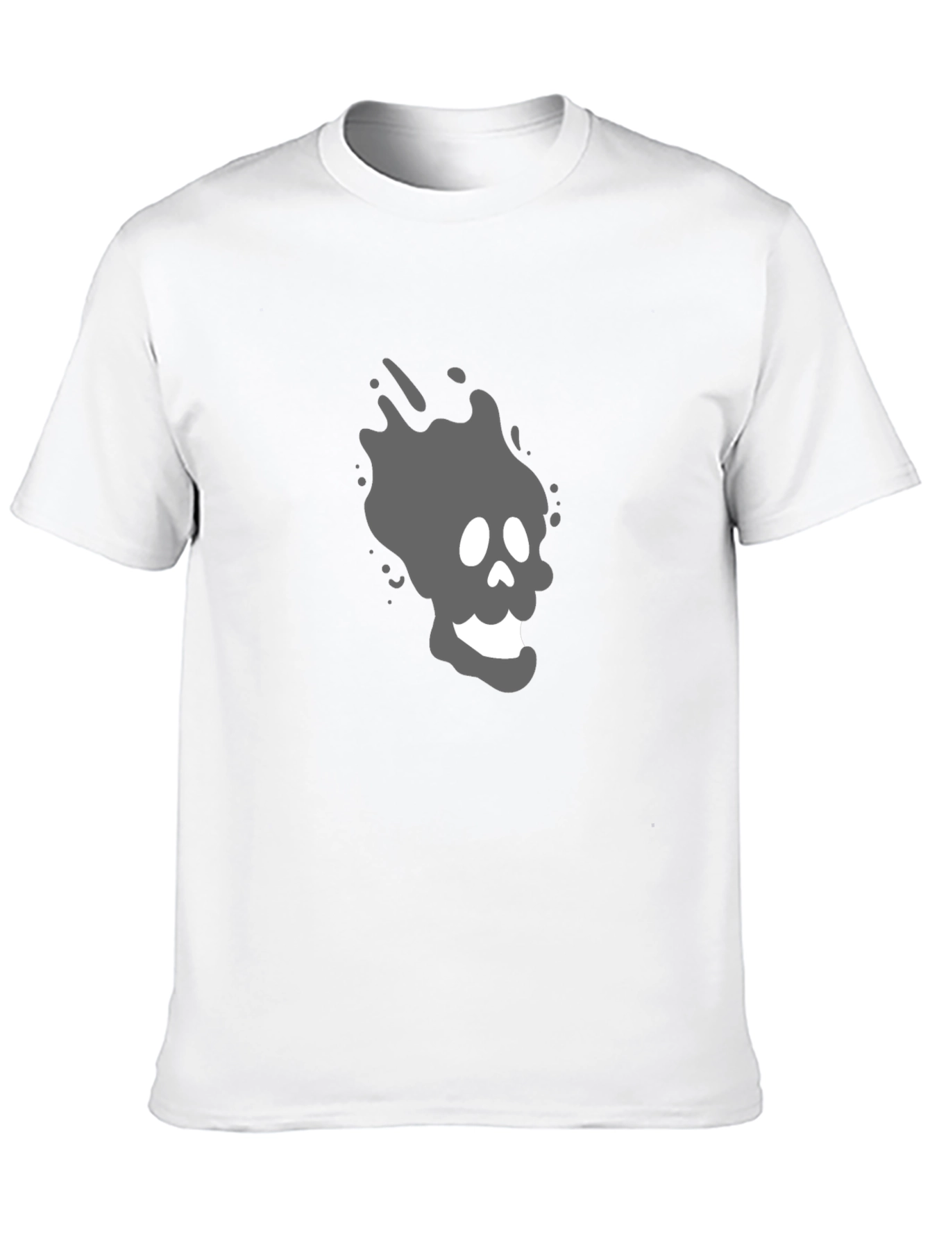 Cool Ghost Graphic T-Shirt - Black Cotton Tee