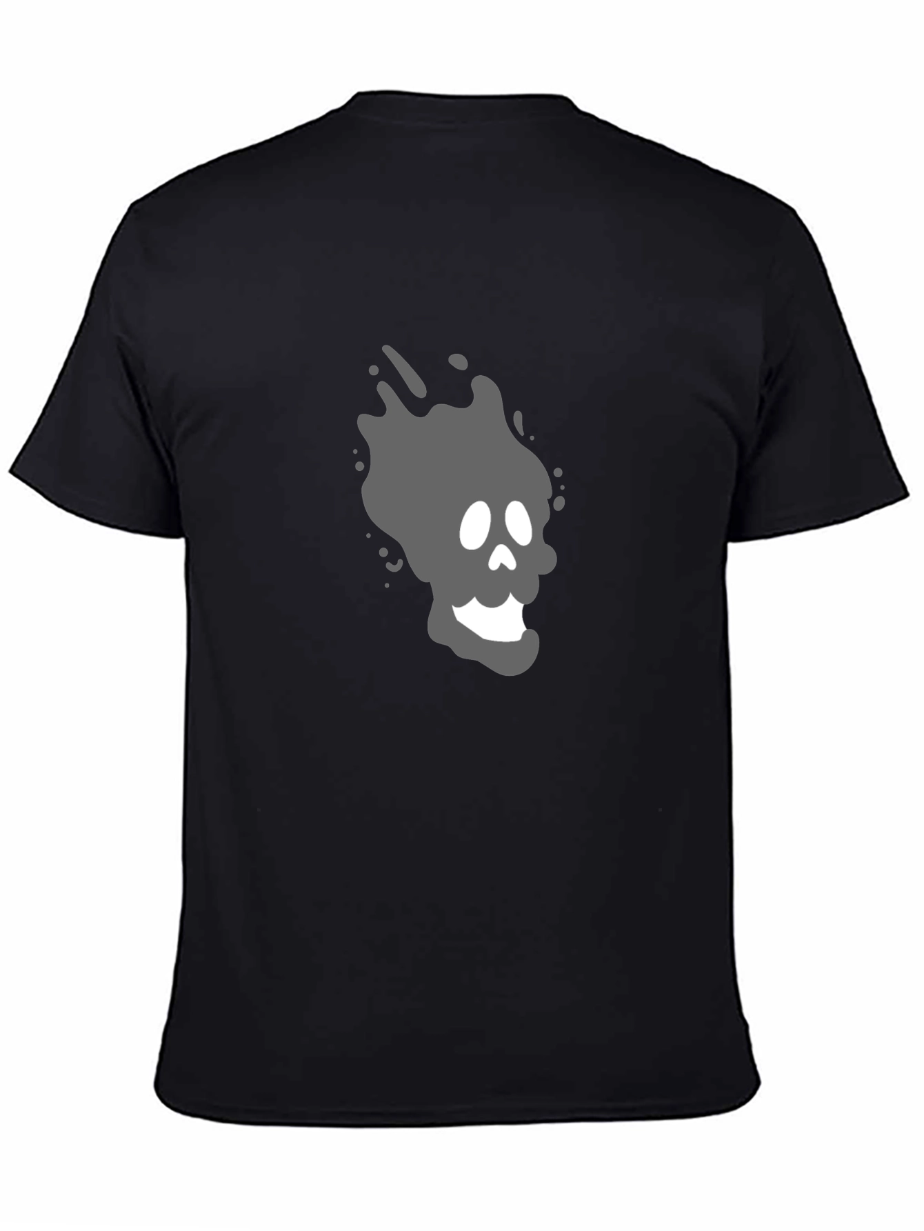 Cool Ghost Graphic T-Shirt - Black Cotton Tee