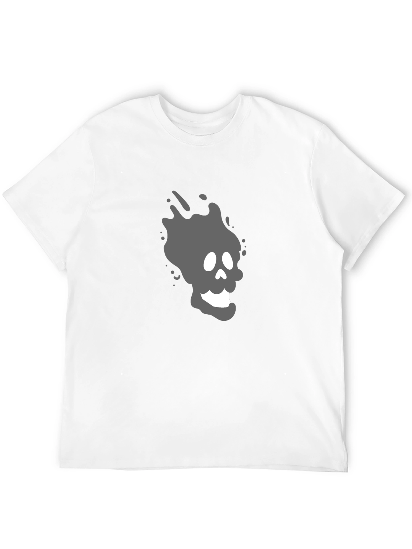 Cool Ghost Graphic T-Shirt - Black Cotton Tee