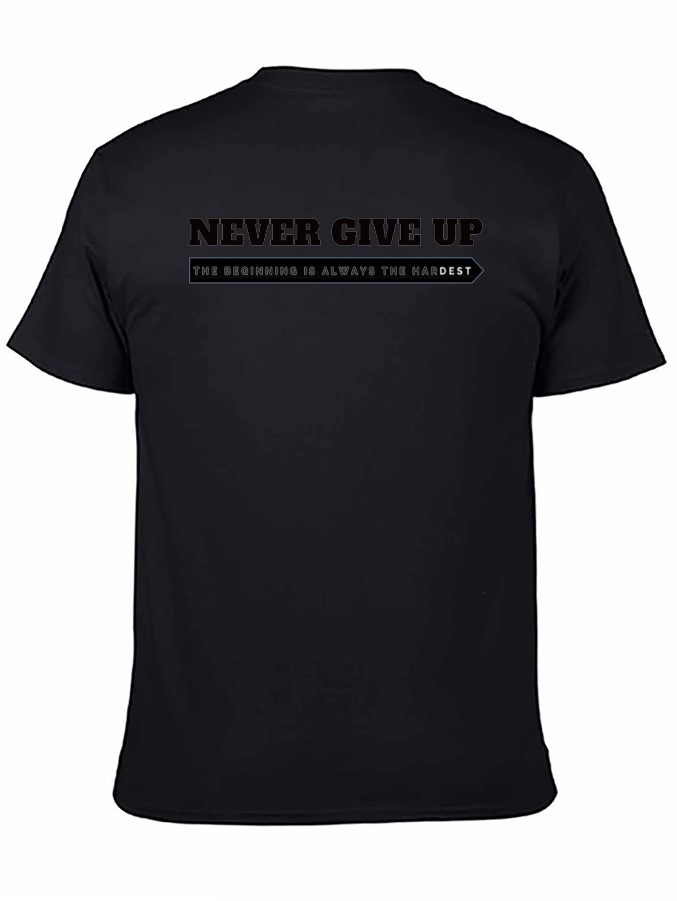 Never Give Up Graphic T-Shirt - Motivational Tee