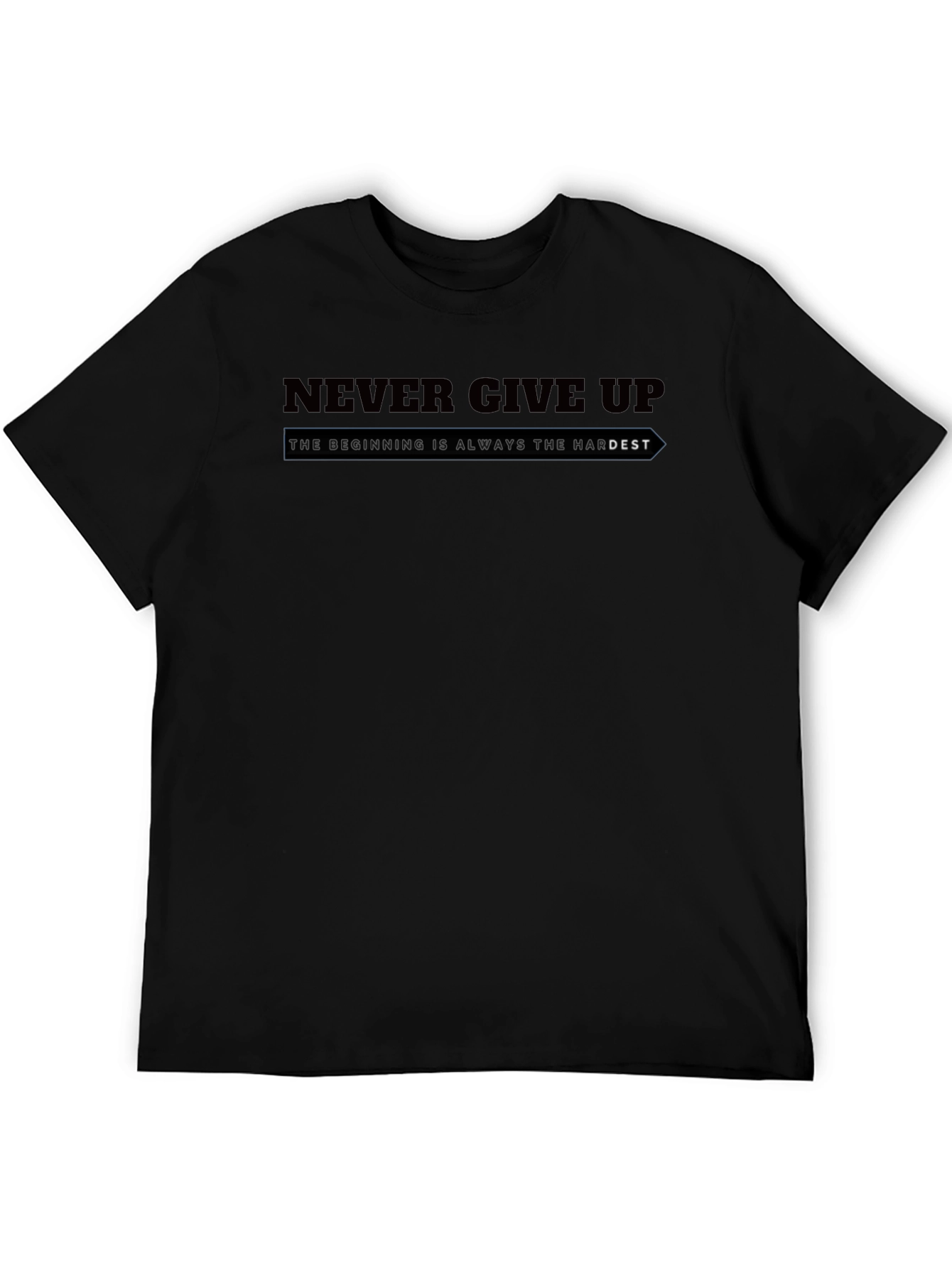 Never Give Up Graphic T-Shirt - Motivational Tee