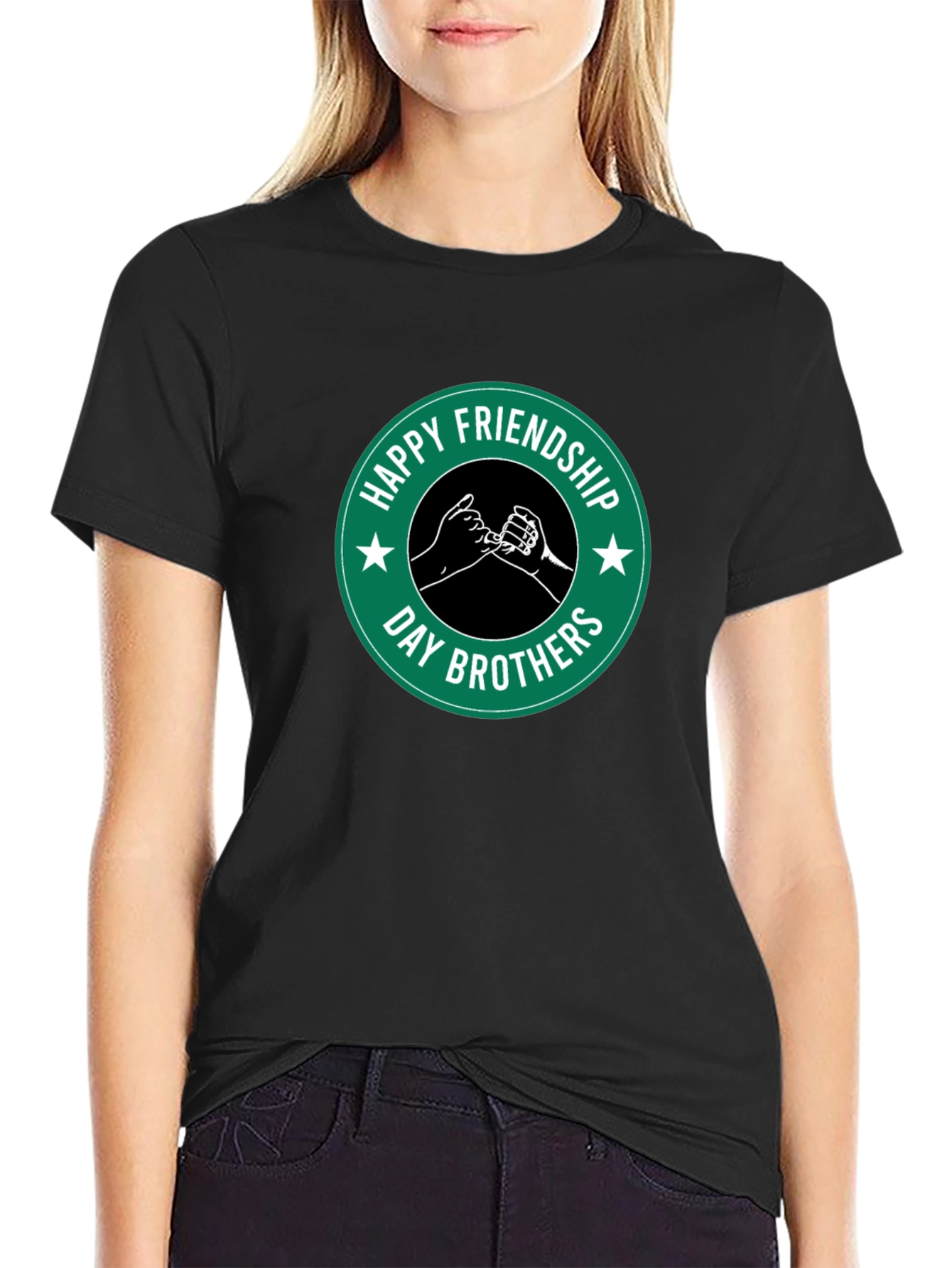 Friendship Day Brothers T-Shirt - Black