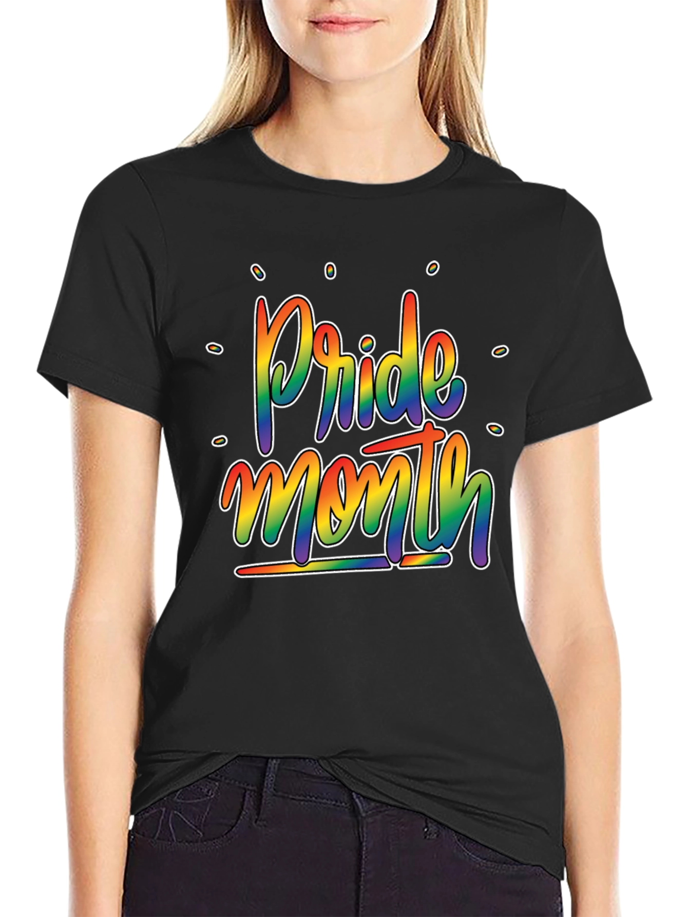 Pride Month Rainbow Graphic T-Shirt