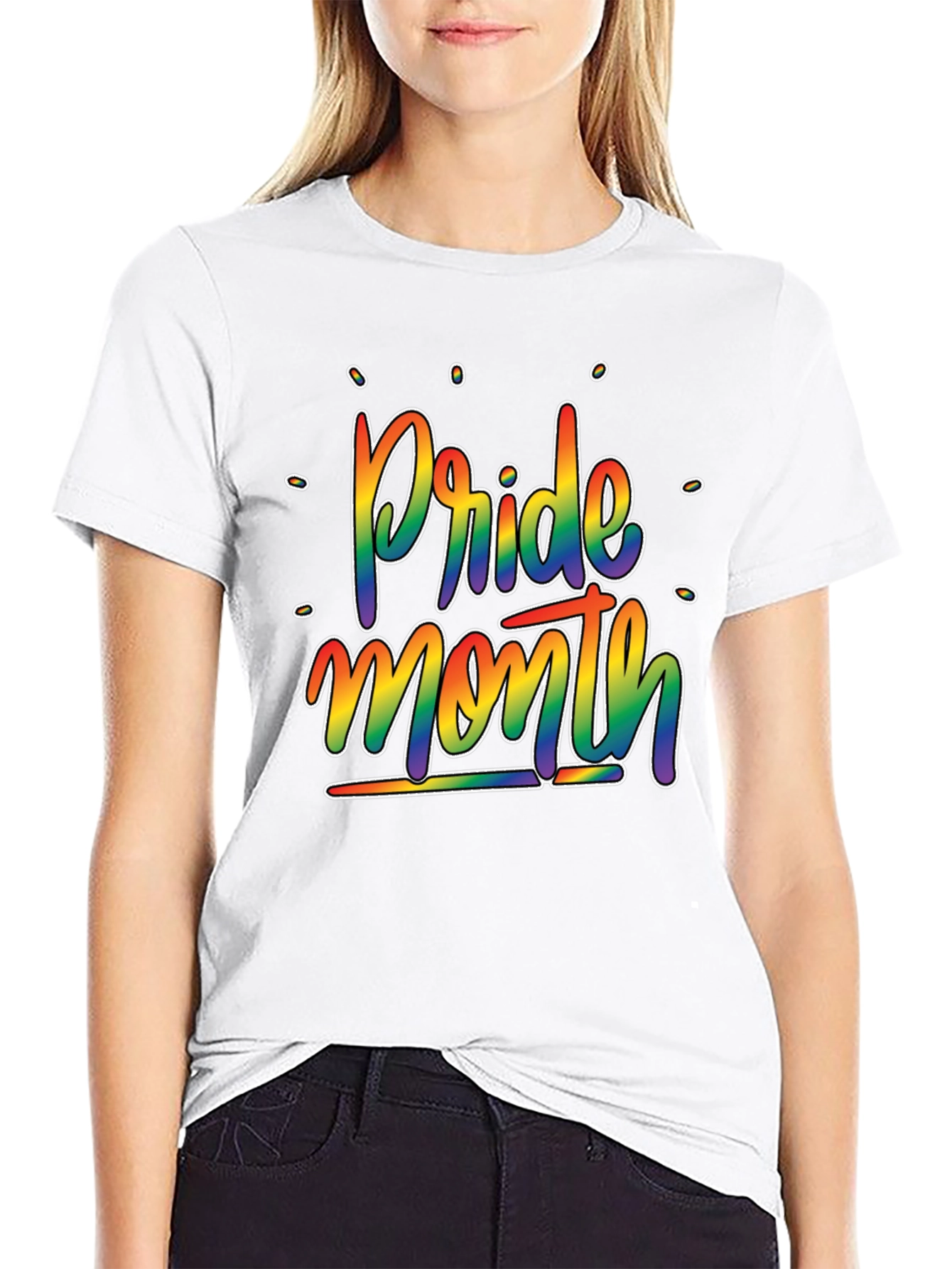 Pride Month Rainbow Graphic T-Shirt