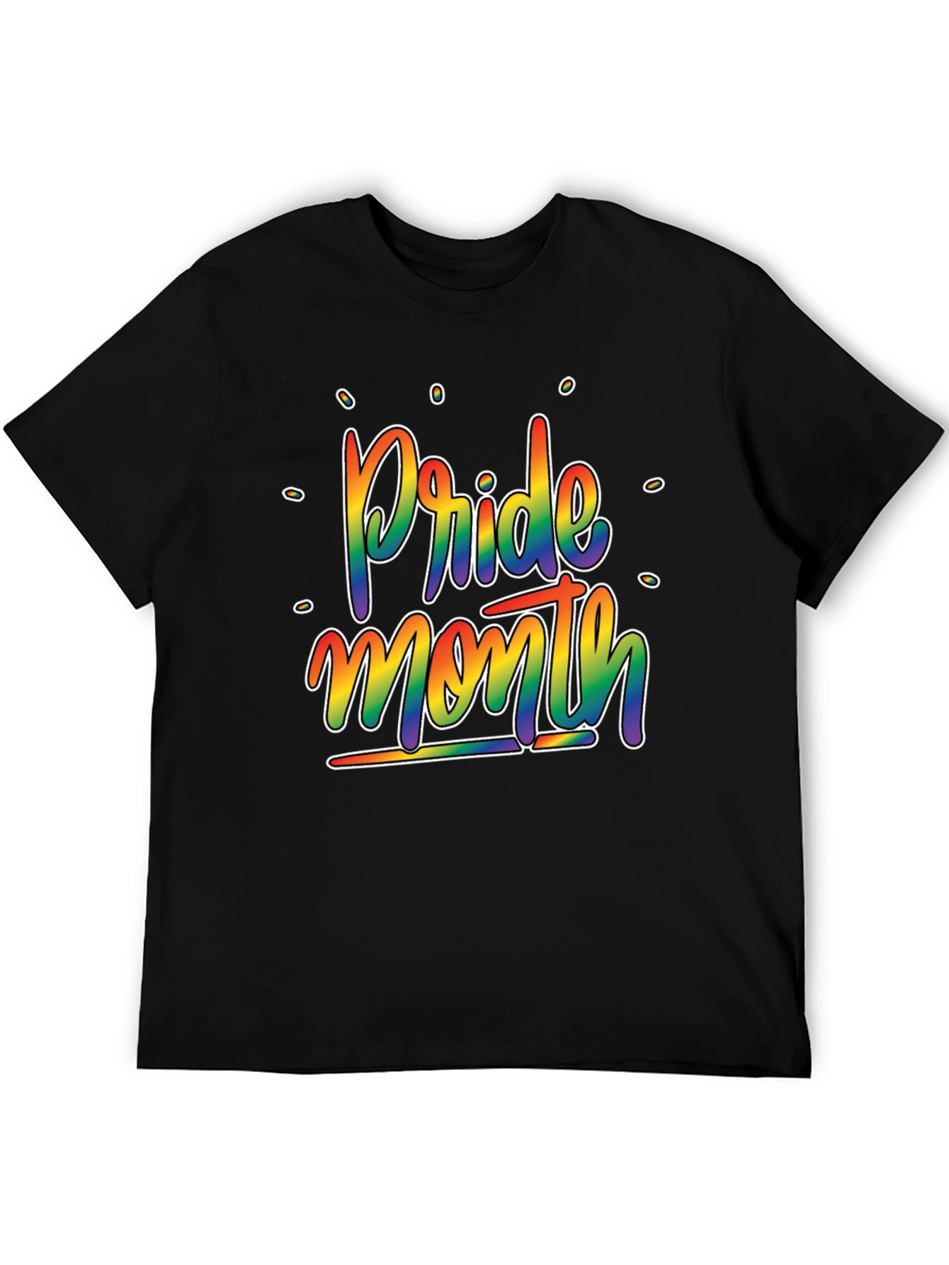 Pride Month Rainbow Graphic T-Shirt