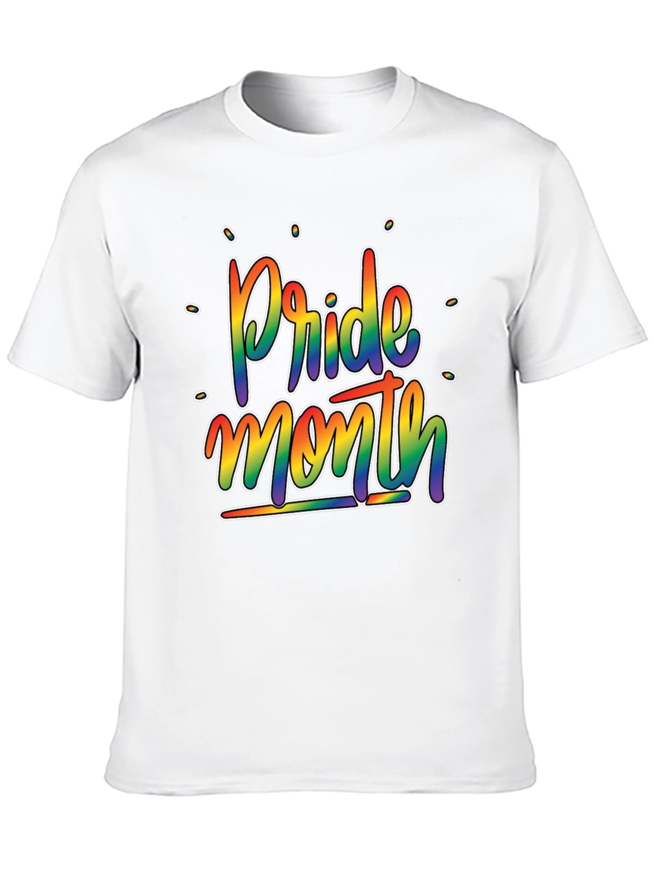 Pride Month Rainbow Graphic T-Shirt